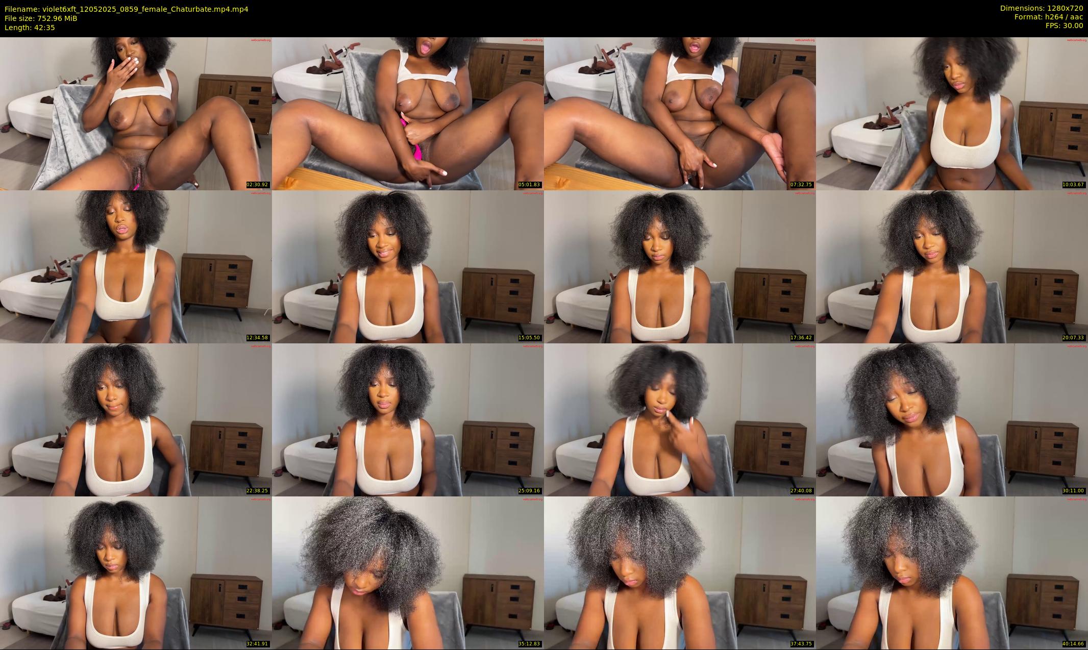 violet6xft — 43 minute Chaturbate female cam show recording, 720p, May 12, 2025