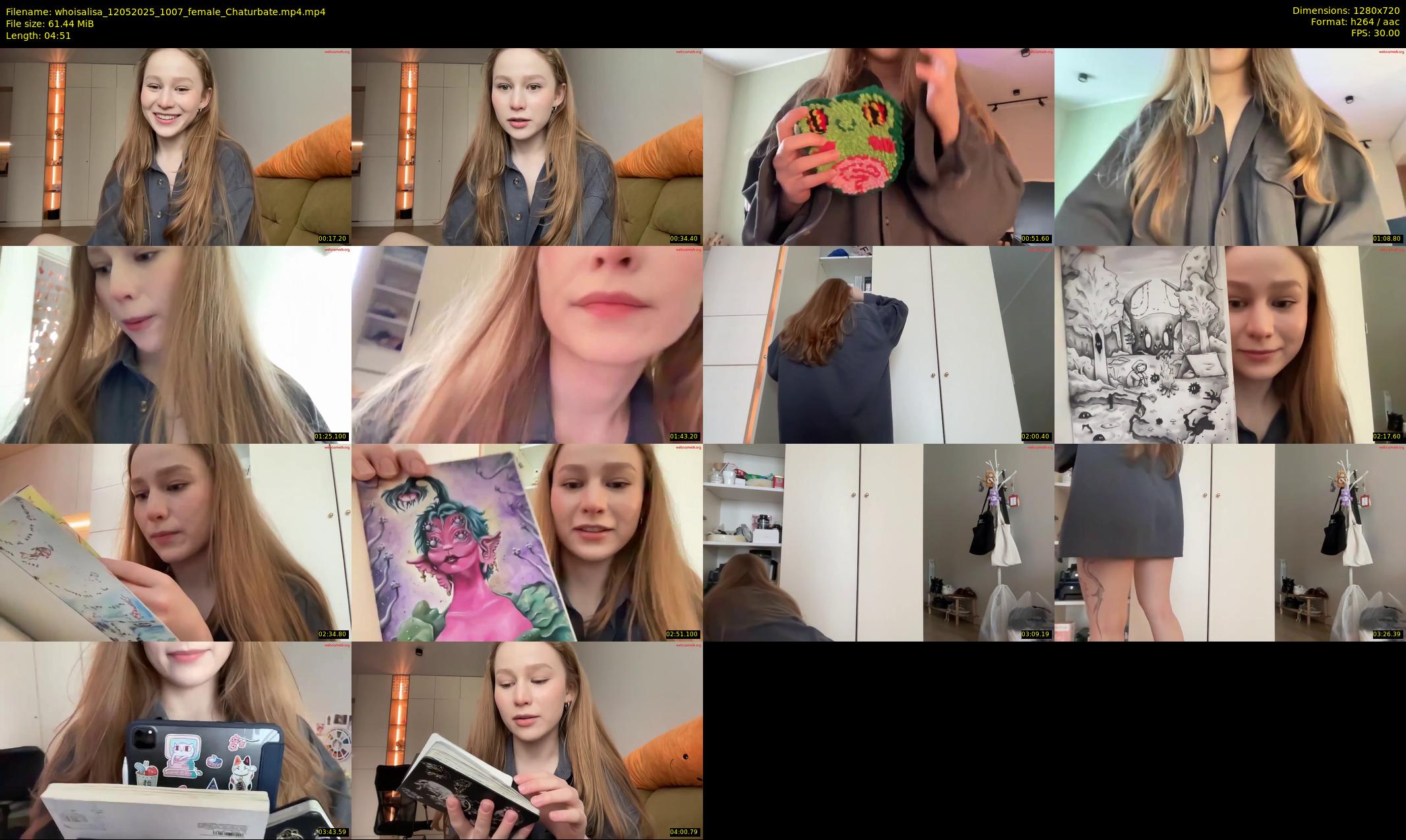 whoisalisa — 5 minute Chaturbate female cam show recording, 720p, May 12, 2025