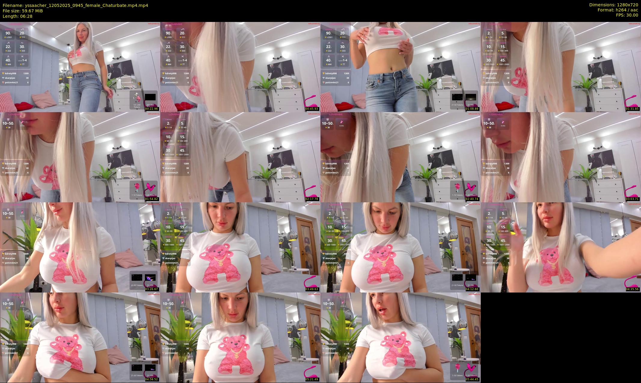 yssaacher — 7 minute Chaturbate female cam show recording, 720p, May 12, 2025