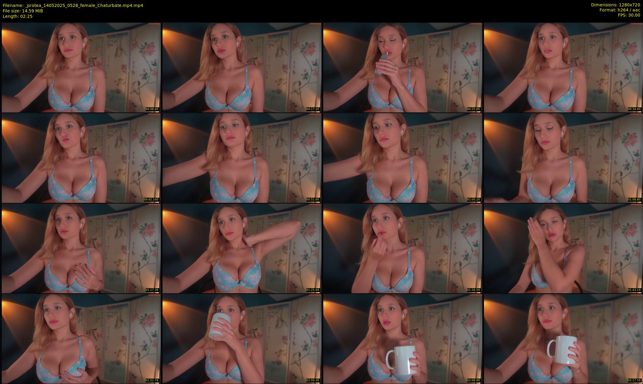 _protea — 3 minute Chaturbate female cam show recording, 720p, May 14, 2025