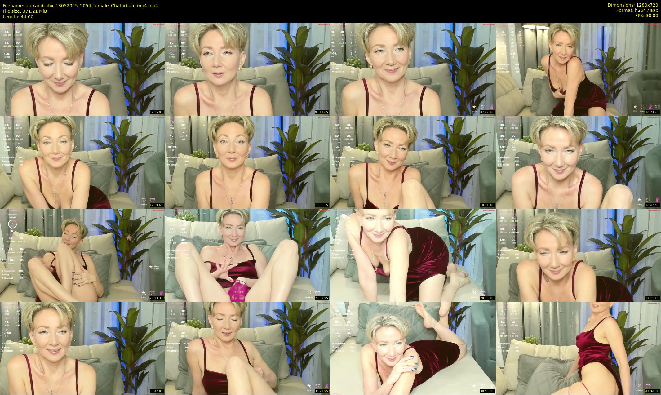 alexandrafix — 44 minute Chaturbate female cam show recording, 720p, May 13, 2025