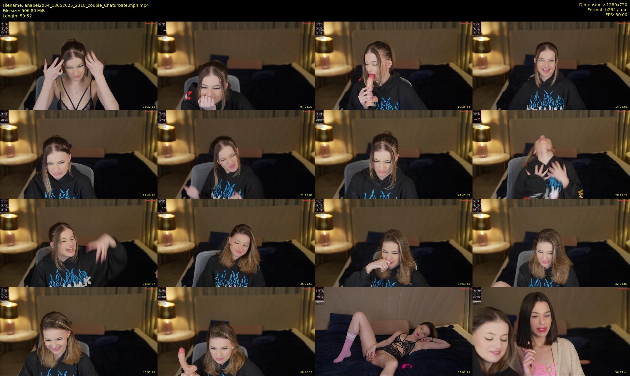 anabel2054 — 60 minute Chaturbate female cam show recording, 720p, May 13, 2025
