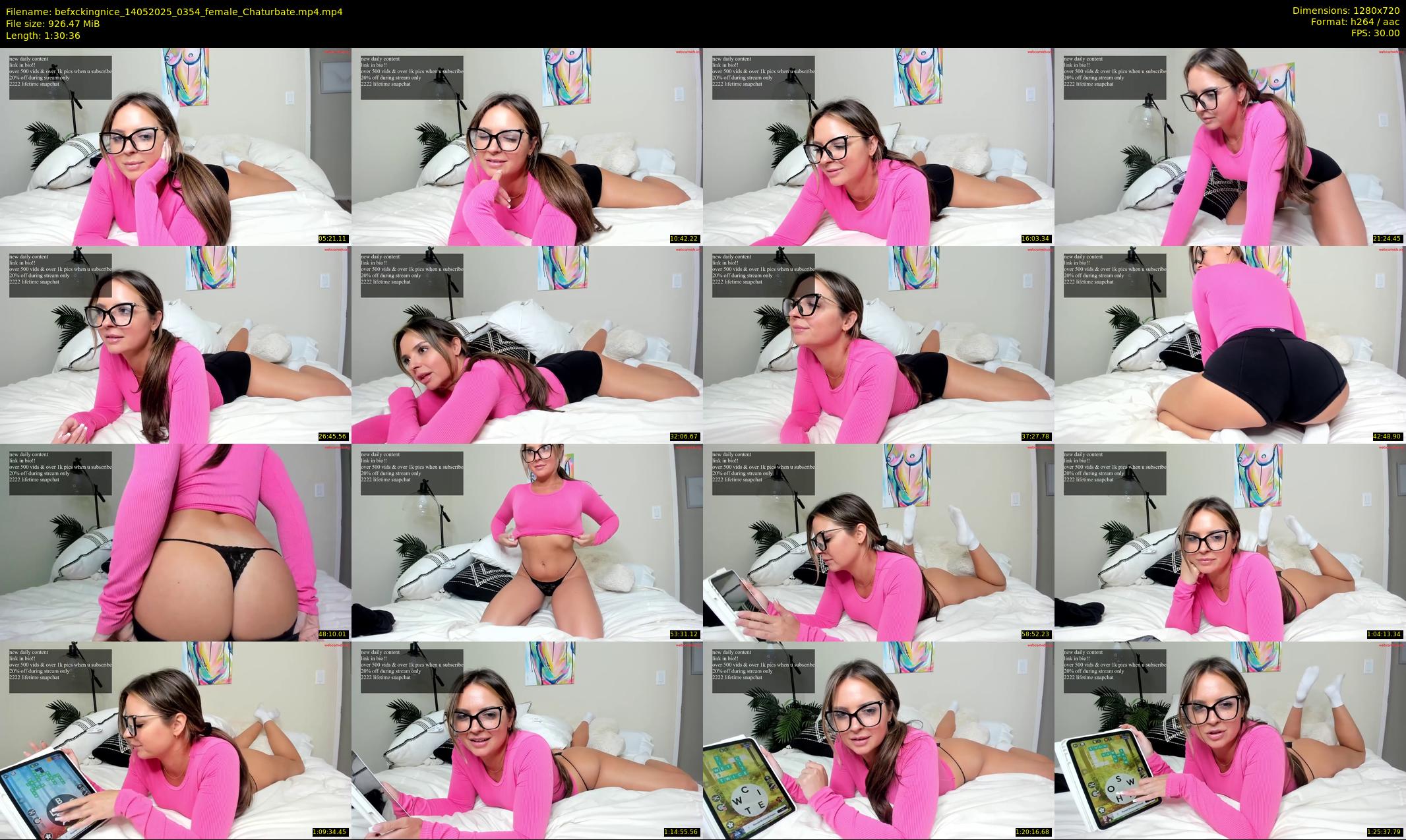 befxckingnice — 91 minute Chaturbate female cam show recording, 720p, May 14, 2025