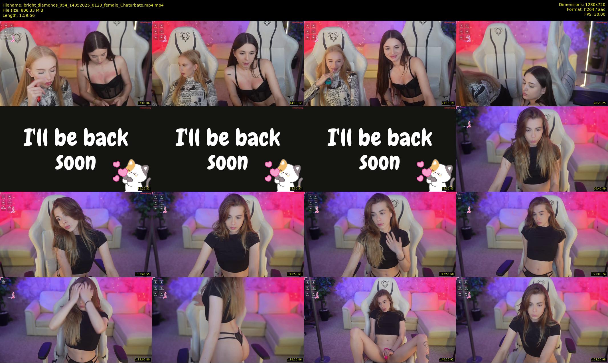 bright_diamonds_054 — 120 minute Chaturbate couple cam show recording, 720p, May 14, 2025