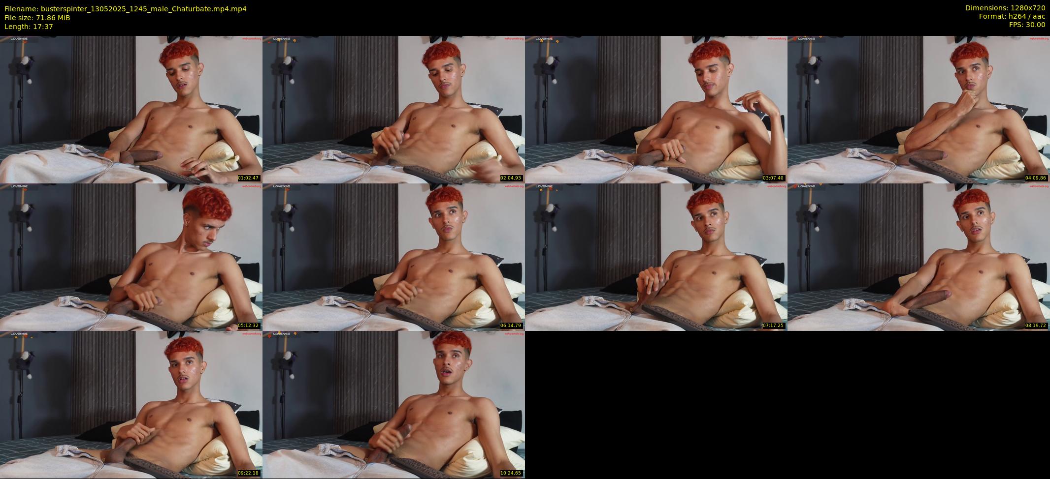 busterspinter — 18 minute Chaturbate male cam show recording, 720p, May 13, 2025