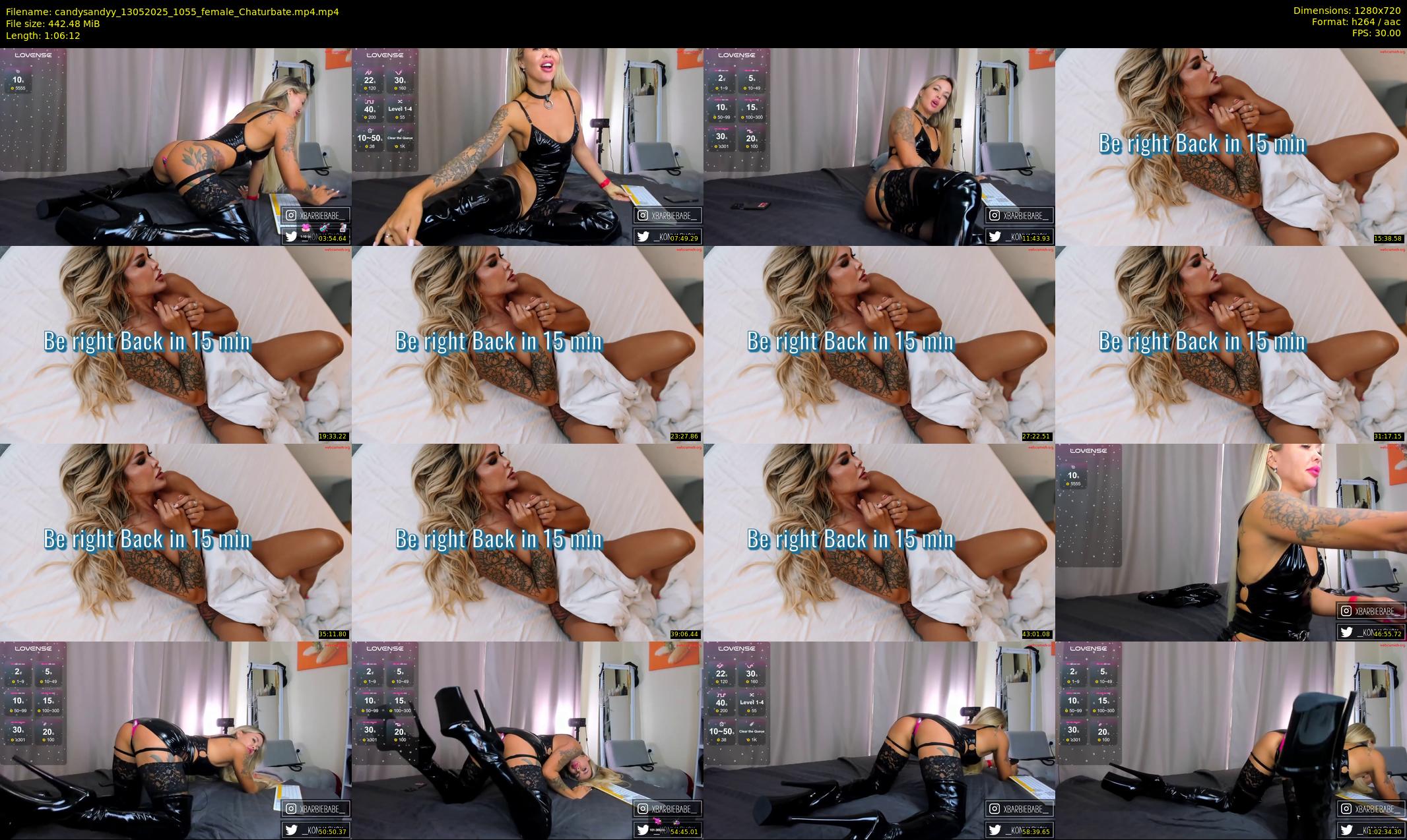 candysandyy — 67 minute Chaturbate female cam show recording, 720p, May 13, 2025