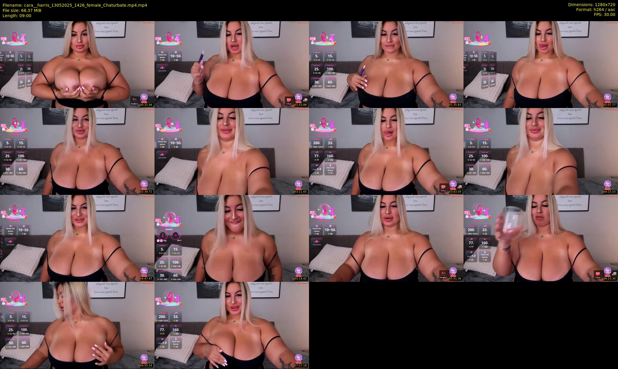 cara__harris — 9 minute Chaturbate female cam show recording, 720p, May 13, 2025