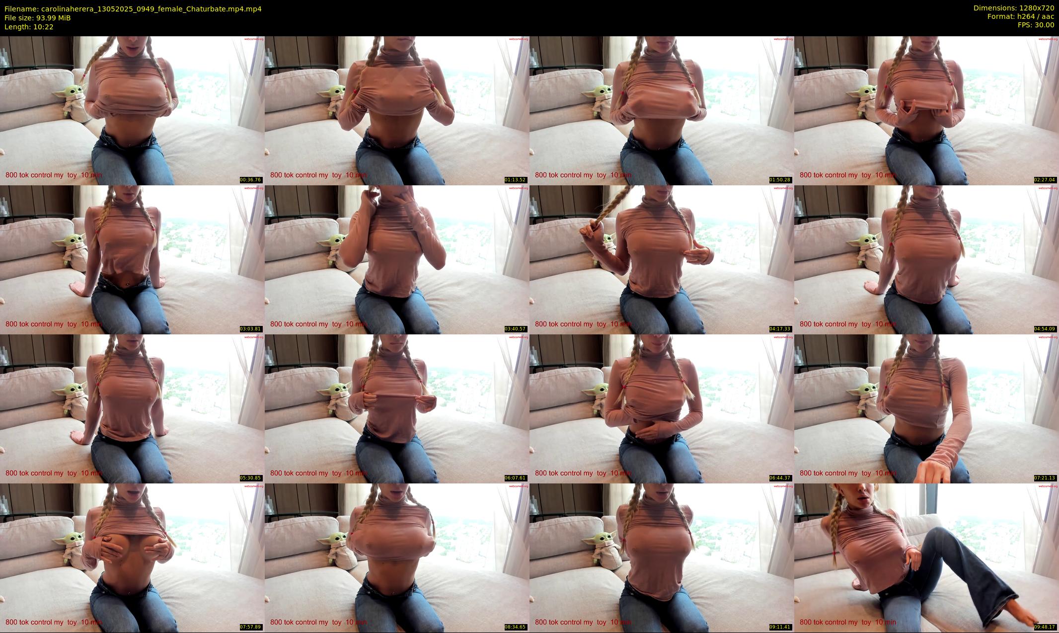 carolinaherera — 11 minute Chaturbate female cam show recording, 720p, May 13, 2025