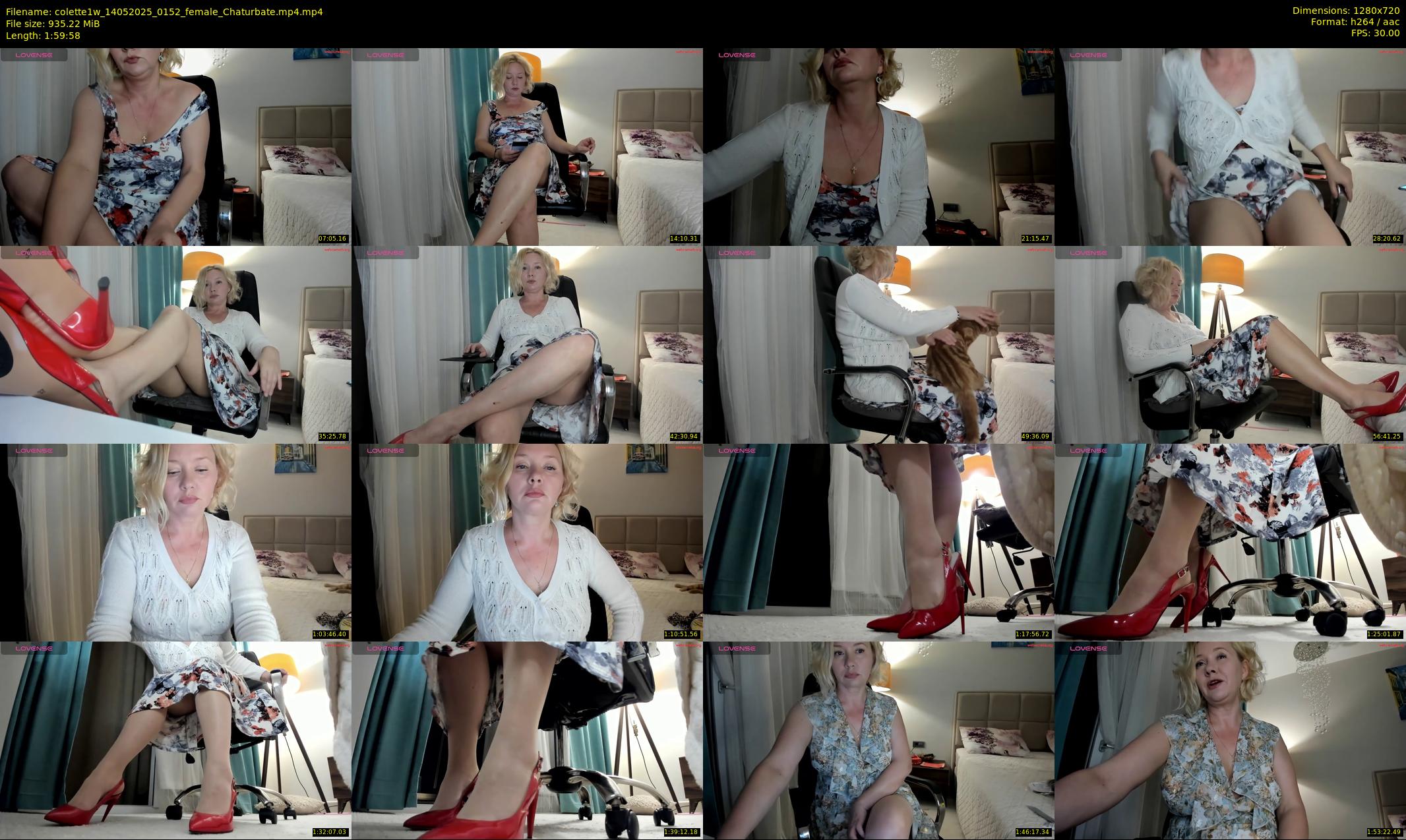 colette1w — 120 minute Chaturbate female cam show recording, 720p, May 14, 2025