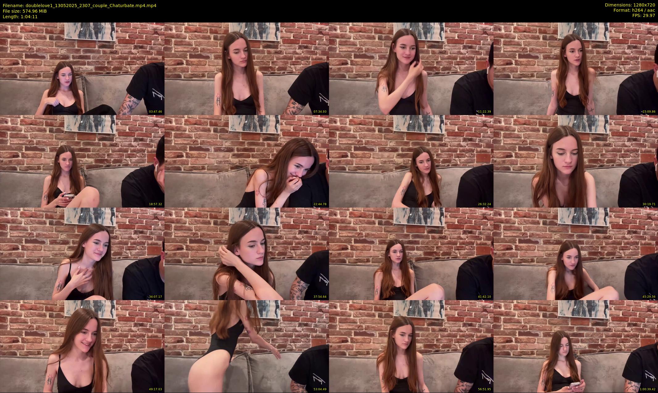 doublelove1 — 65 minute Chaturbate couple cam show recording, 720p, May 13, 2025
