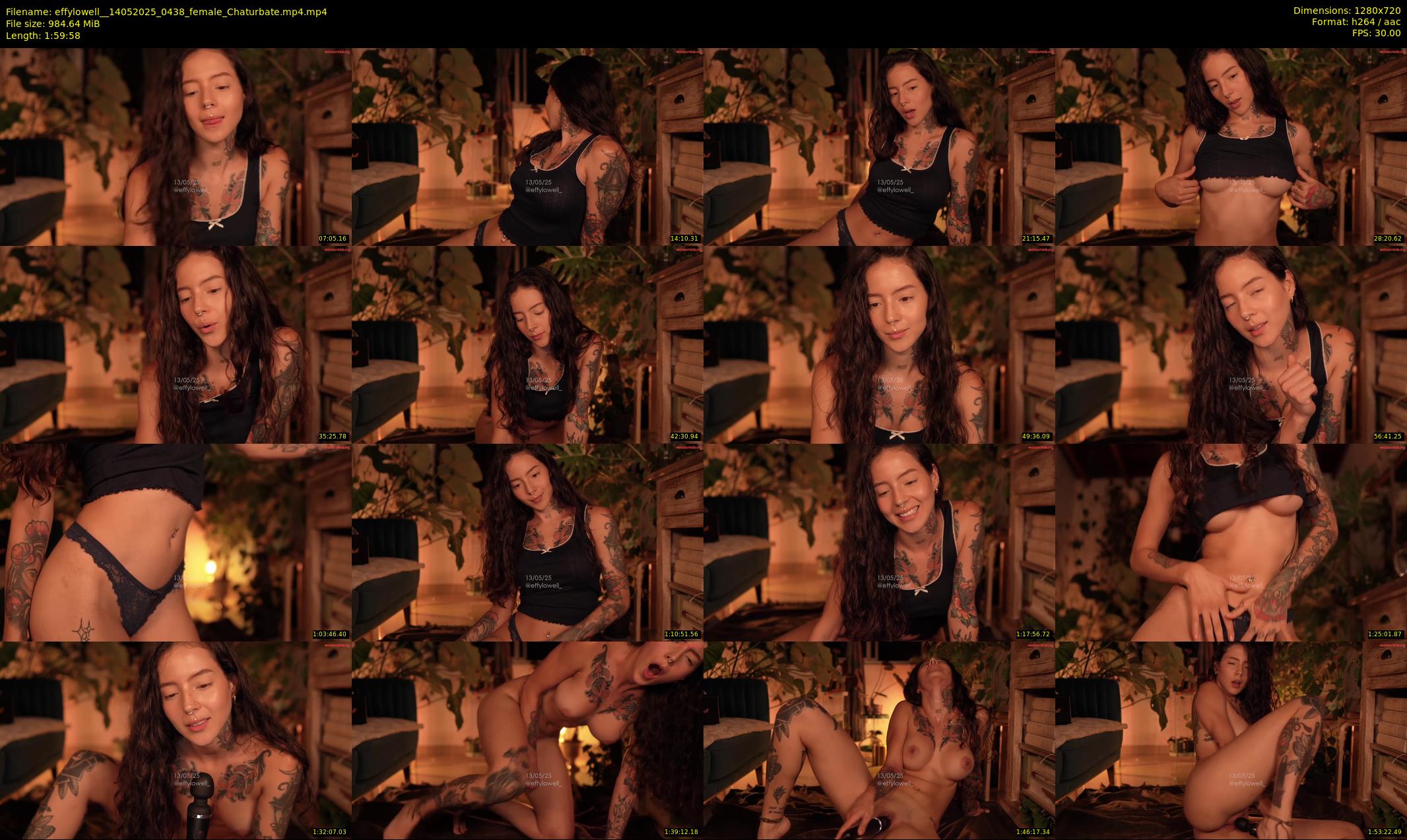 effylowell_ — 120 minute Chaturbate female cam show recording, 720p, May 14, 2025