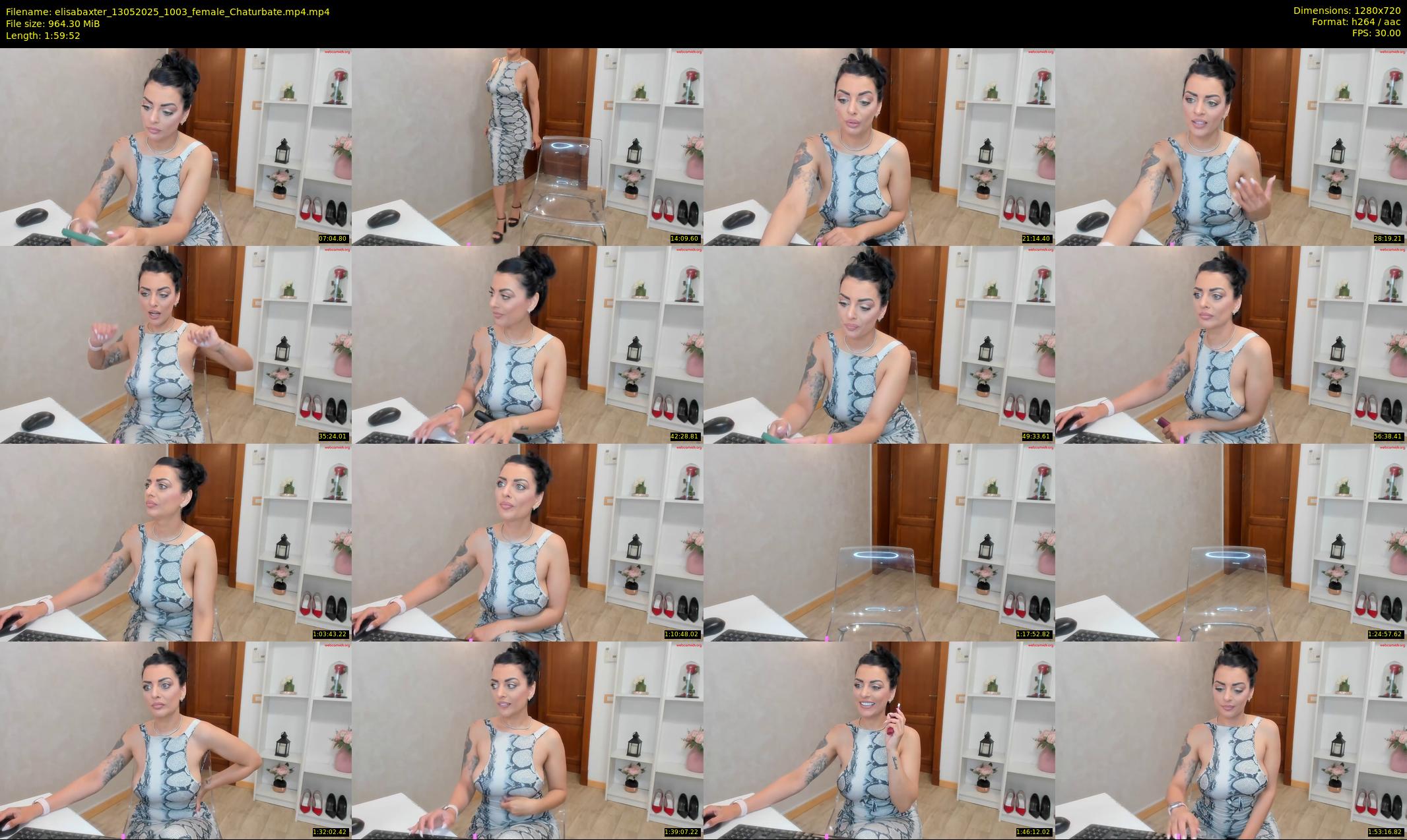 elisabaxter — 120 minute Chaturbate female cam show recording, 720p, May 13, 2025