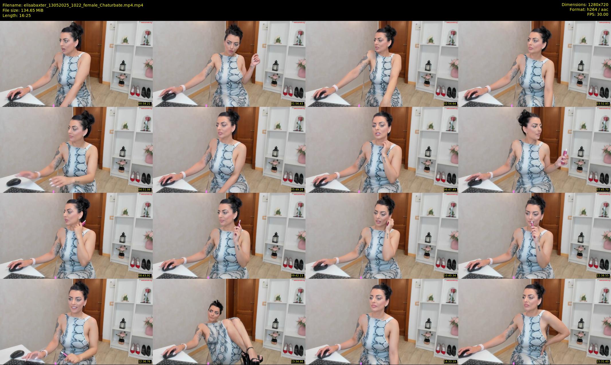 elisabaxter — 17 minute Chaturbate female cam show recording, 720p, May 13, 2025