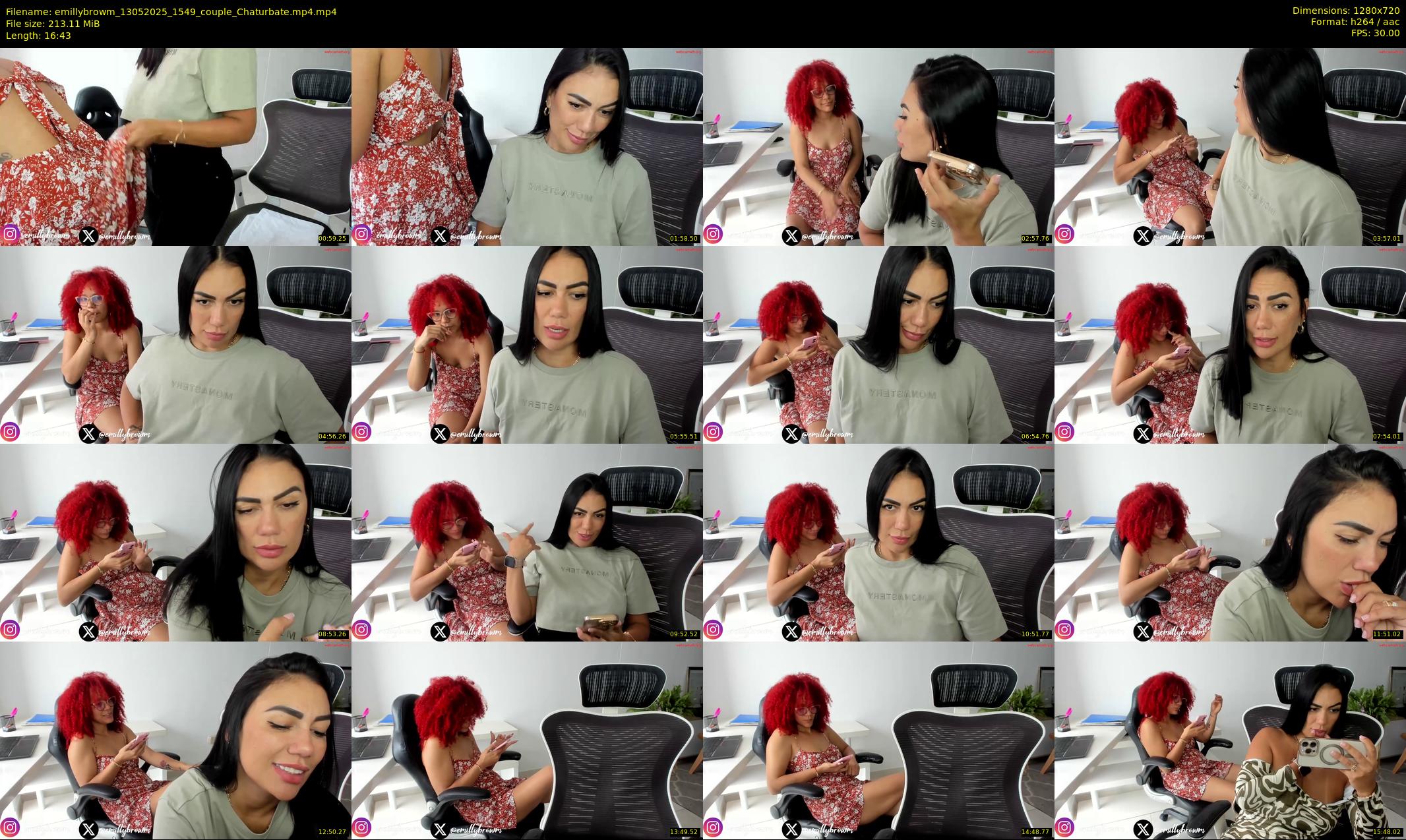 emillybrowm — 17 minute Chaturbate couple cam show recording, 720p, May 13, 2025