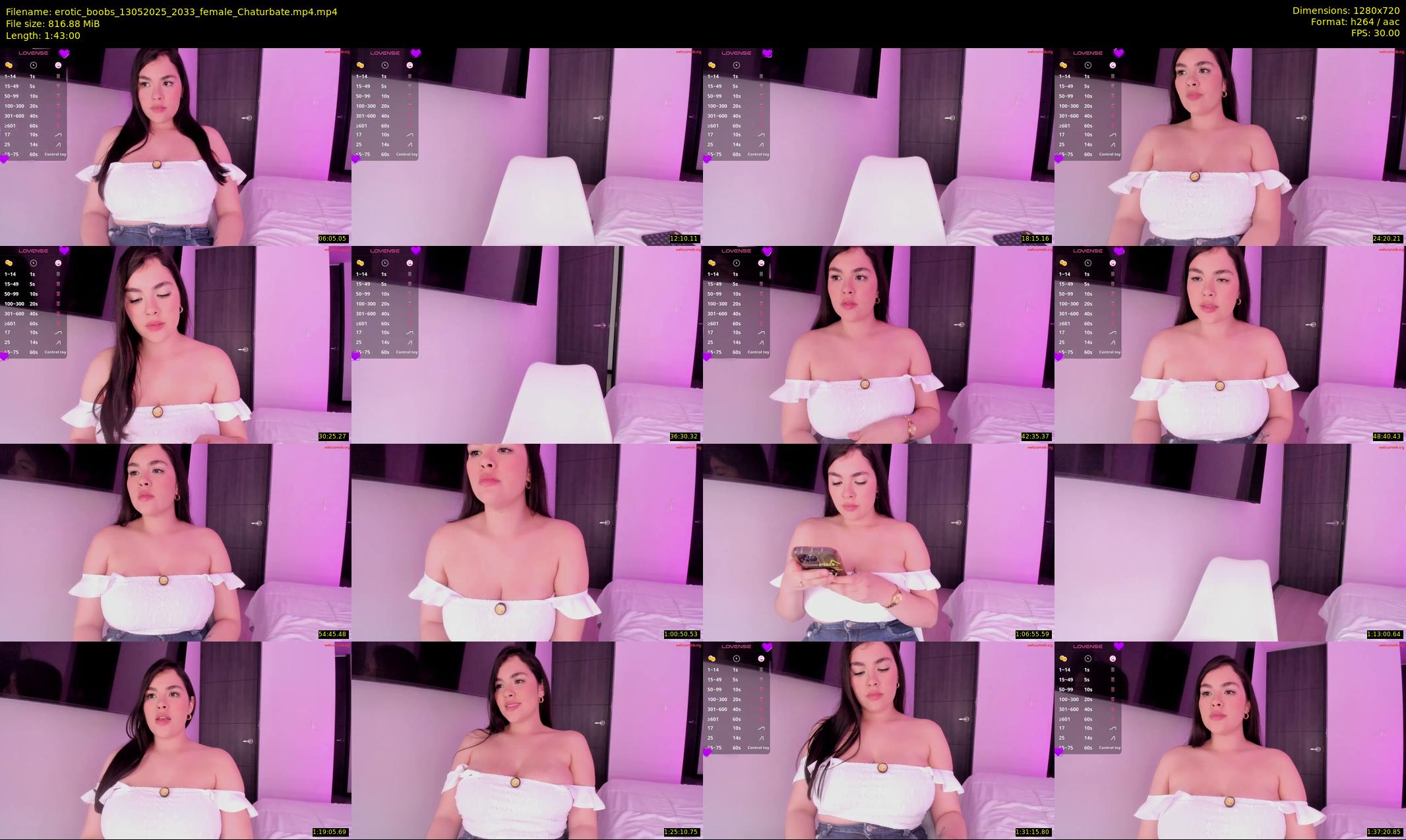 erotic_boobs — 103 minute Chaturbate female cam show recording, 720p, May 13, 2025