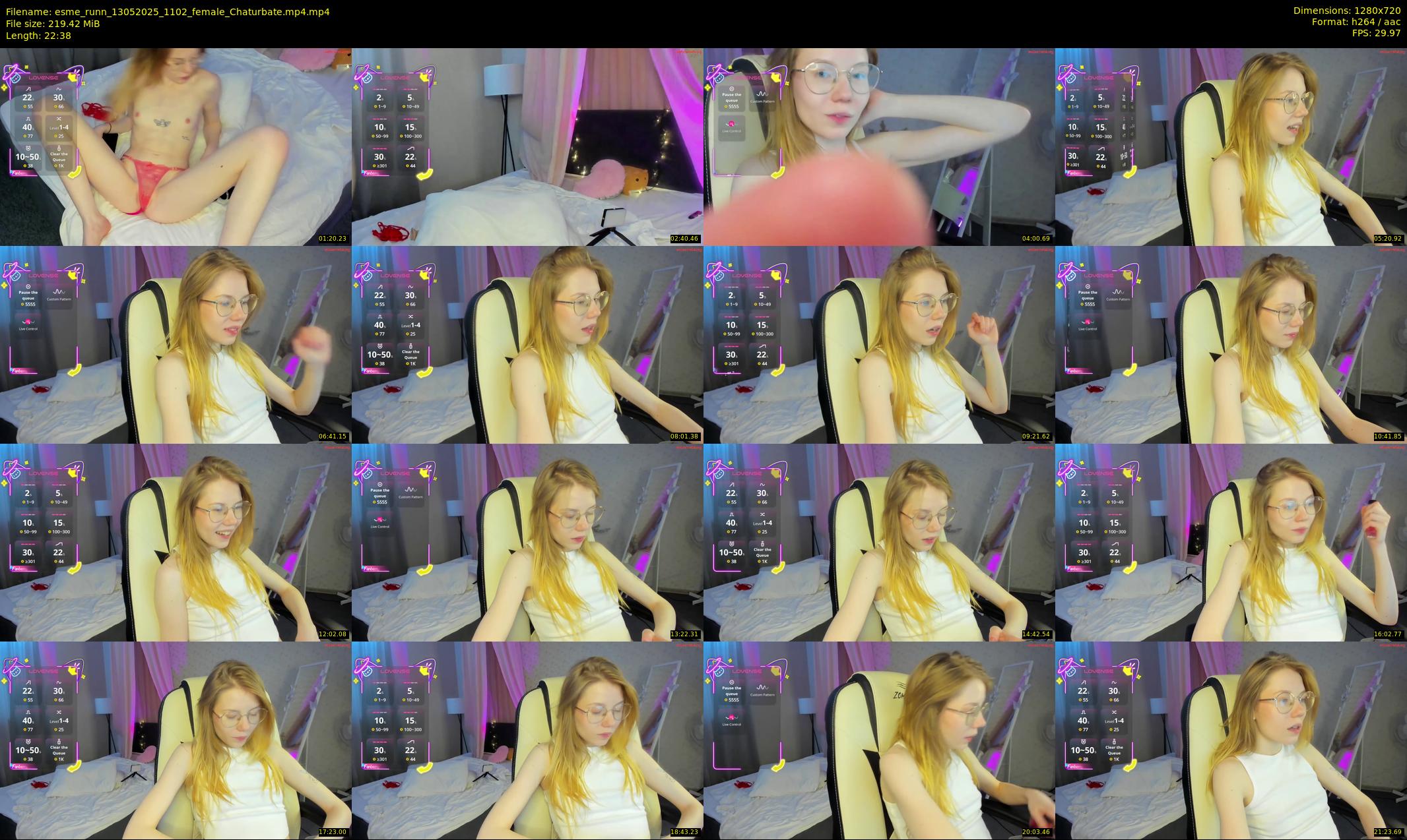 esme_runn — 23 minute Chaturbate female cam show recording, 720p, May 13, 2025