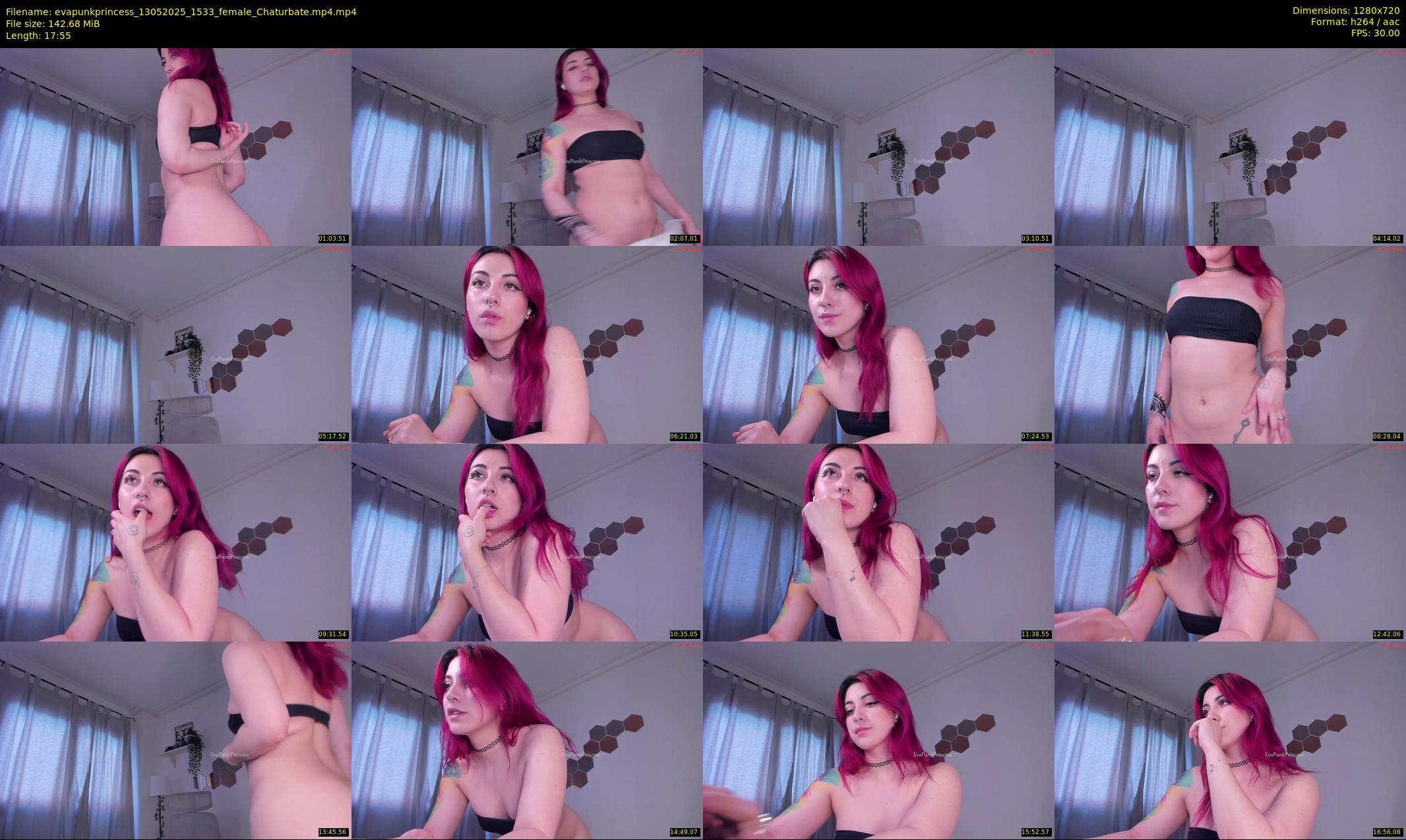 evapunkprincess — 18 minute Chaturbate female cam show recording, 720p, May 13, 2025