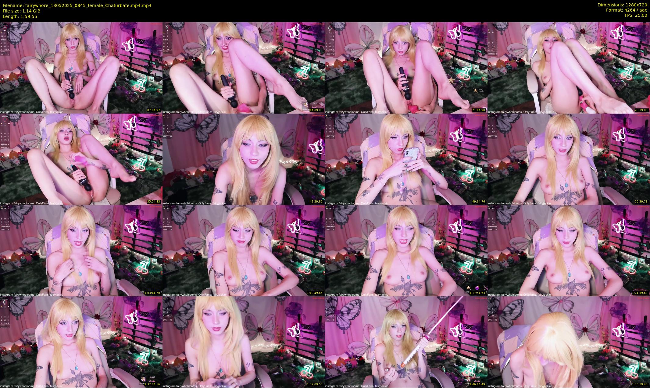 fairywhore — 120 minute Chaturbate female cam show recording, 720p, May 13, 2025