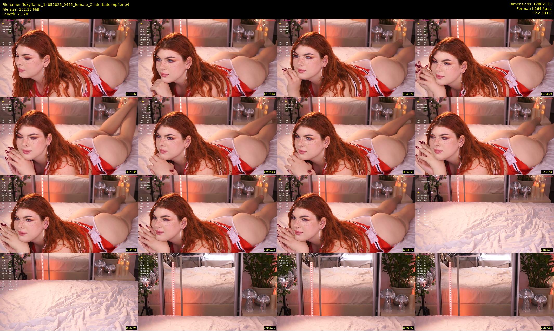 ffoxyflame — 22 minute Chaturbate female cam show recording, 720p, May 14, 2025