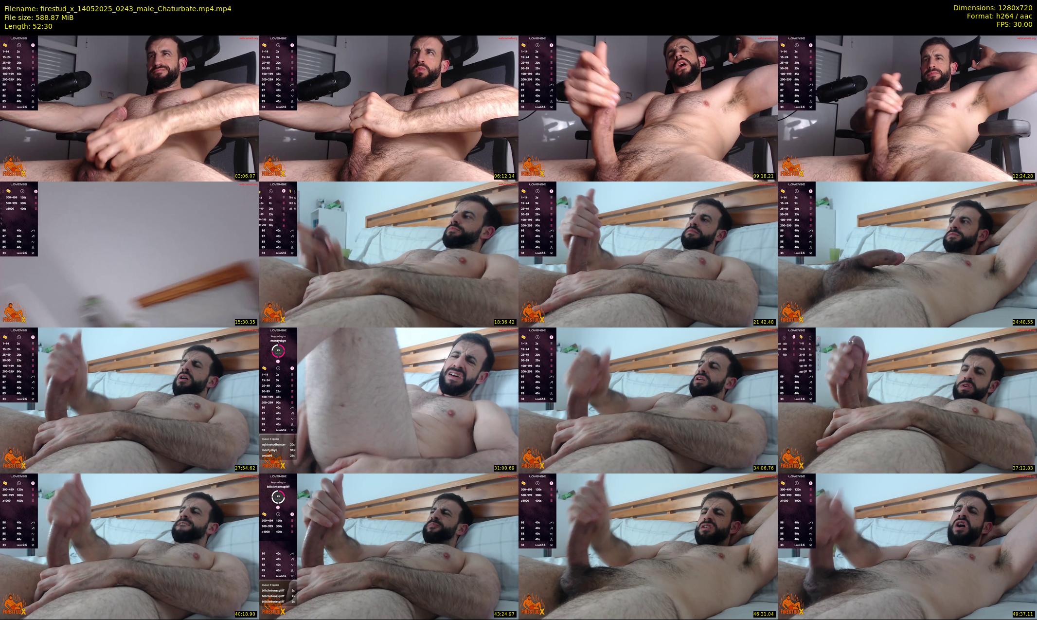 firestud_x — 53 minute Chaturbate male cam show recording, 720p, May 14, 2025