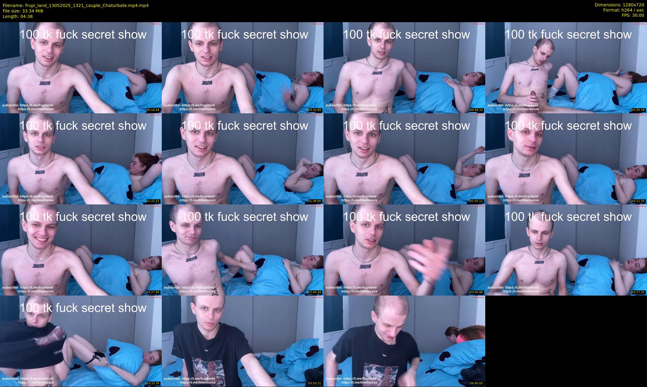 frupi_land — 5 minute Chaturbate couple cam show recording, 720p, May 13, 2025