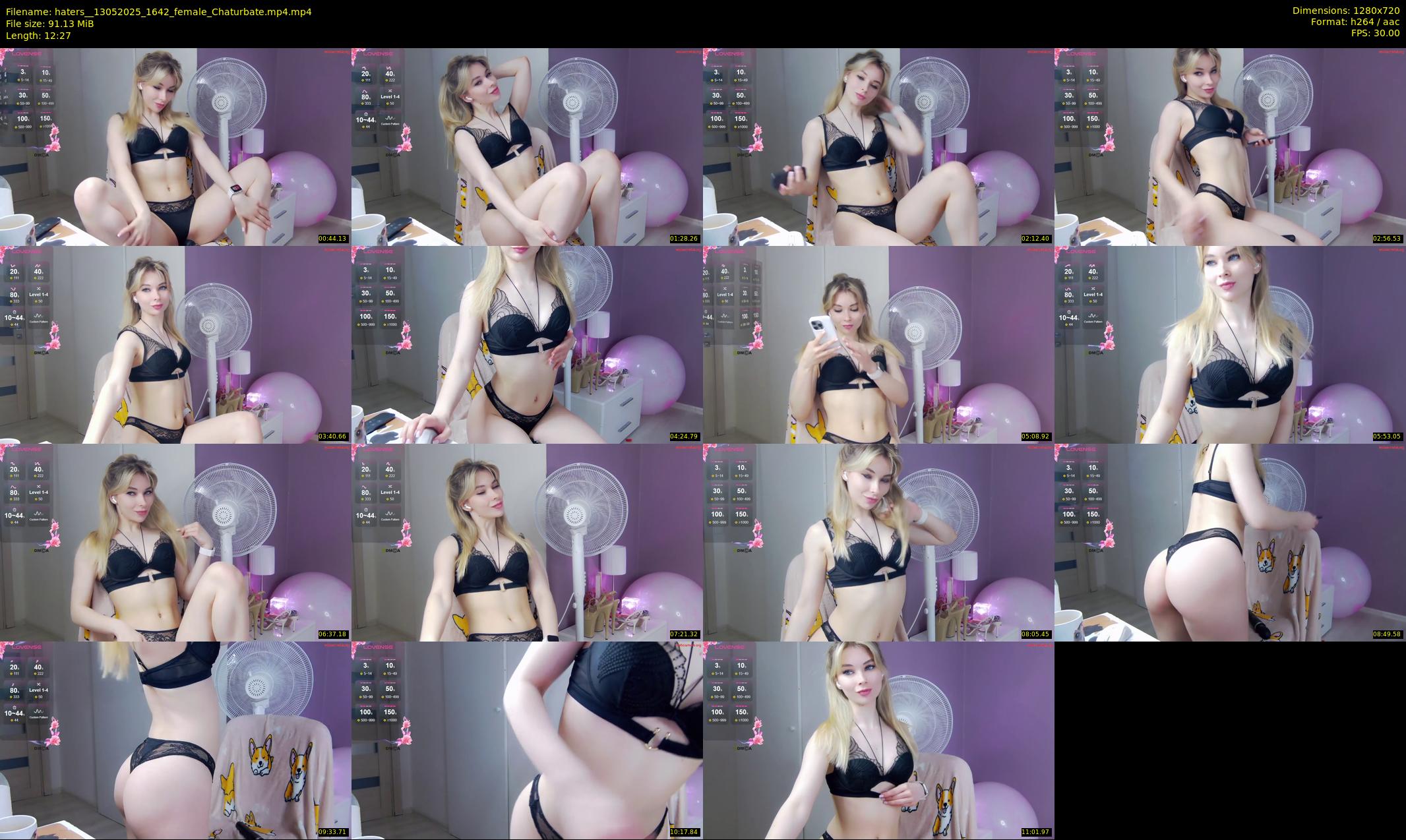 haters_ — 13 minute Chaturbate female cam show recording, 720p, May 13, 2025