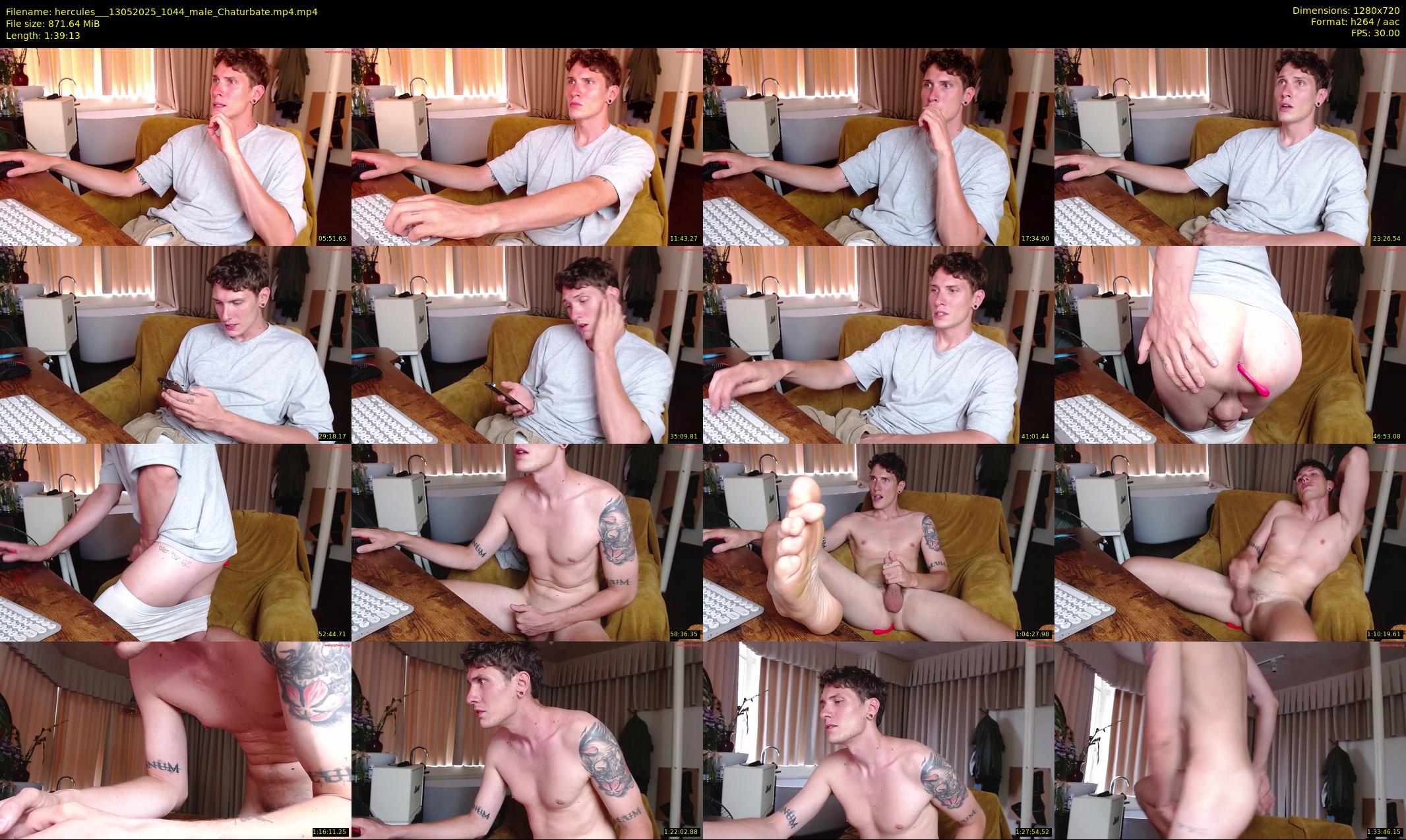 hercules__ — 100 minute Chaturbate male cam show recording, 720p, May 13, 2025