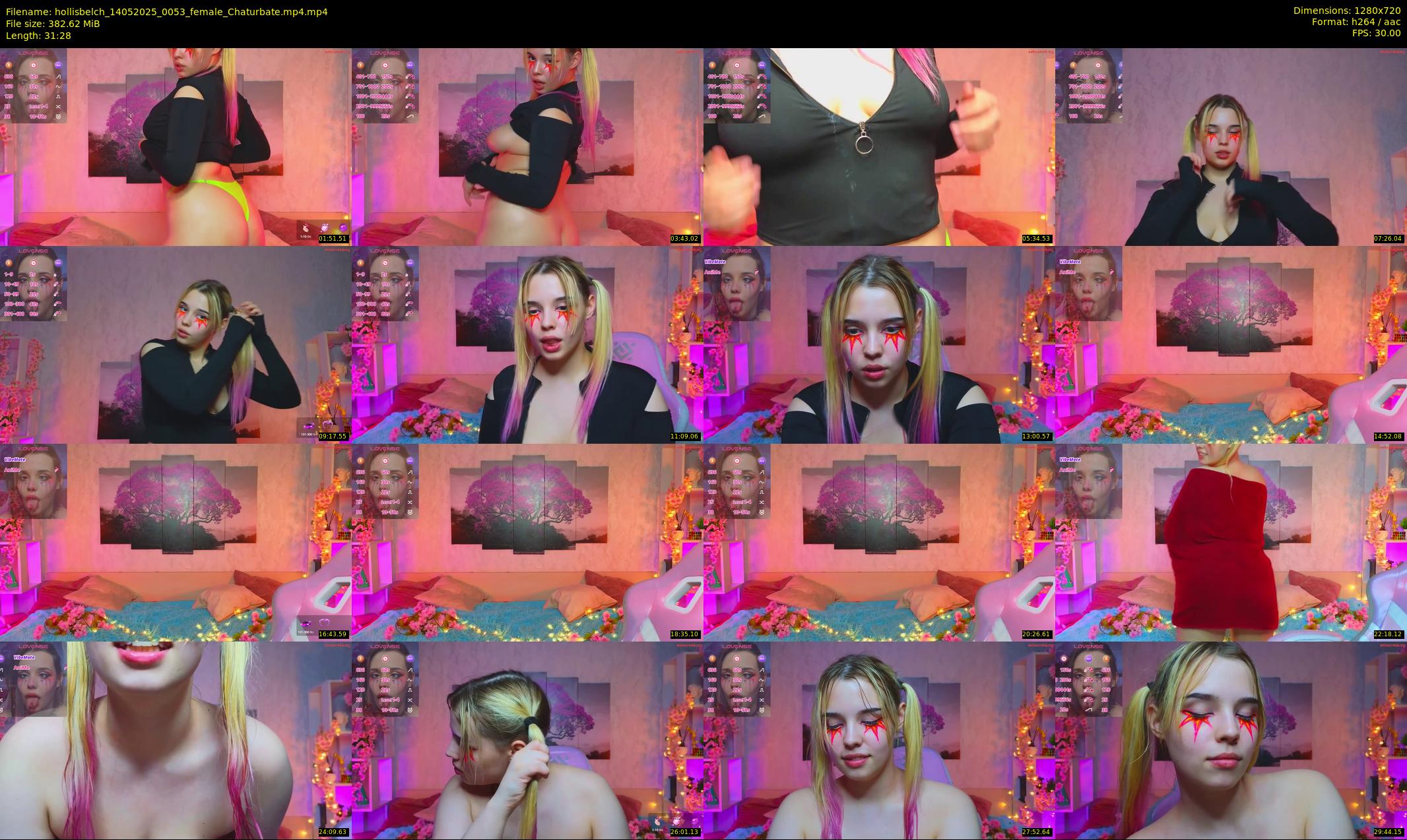 hollisbelch — 32 minute Chaturbate female cam show recording, 720p, May 14, 2025