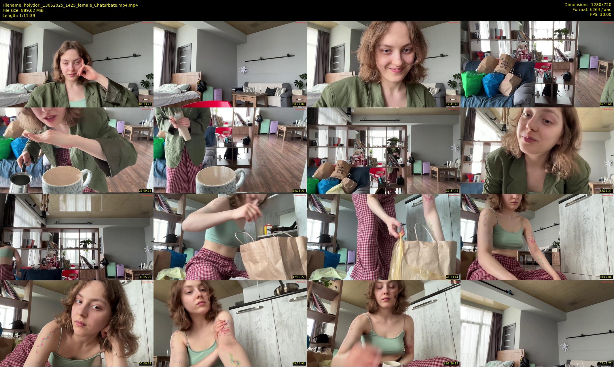 holydori — 72 minute Chaturbate female cam show recording, 720p, May 13, 2025