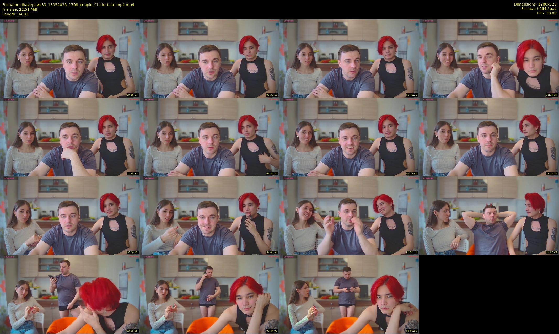ihavepaws33 — 5 minute Chaturbate couple cam show recording, 720p, May 13, 2025