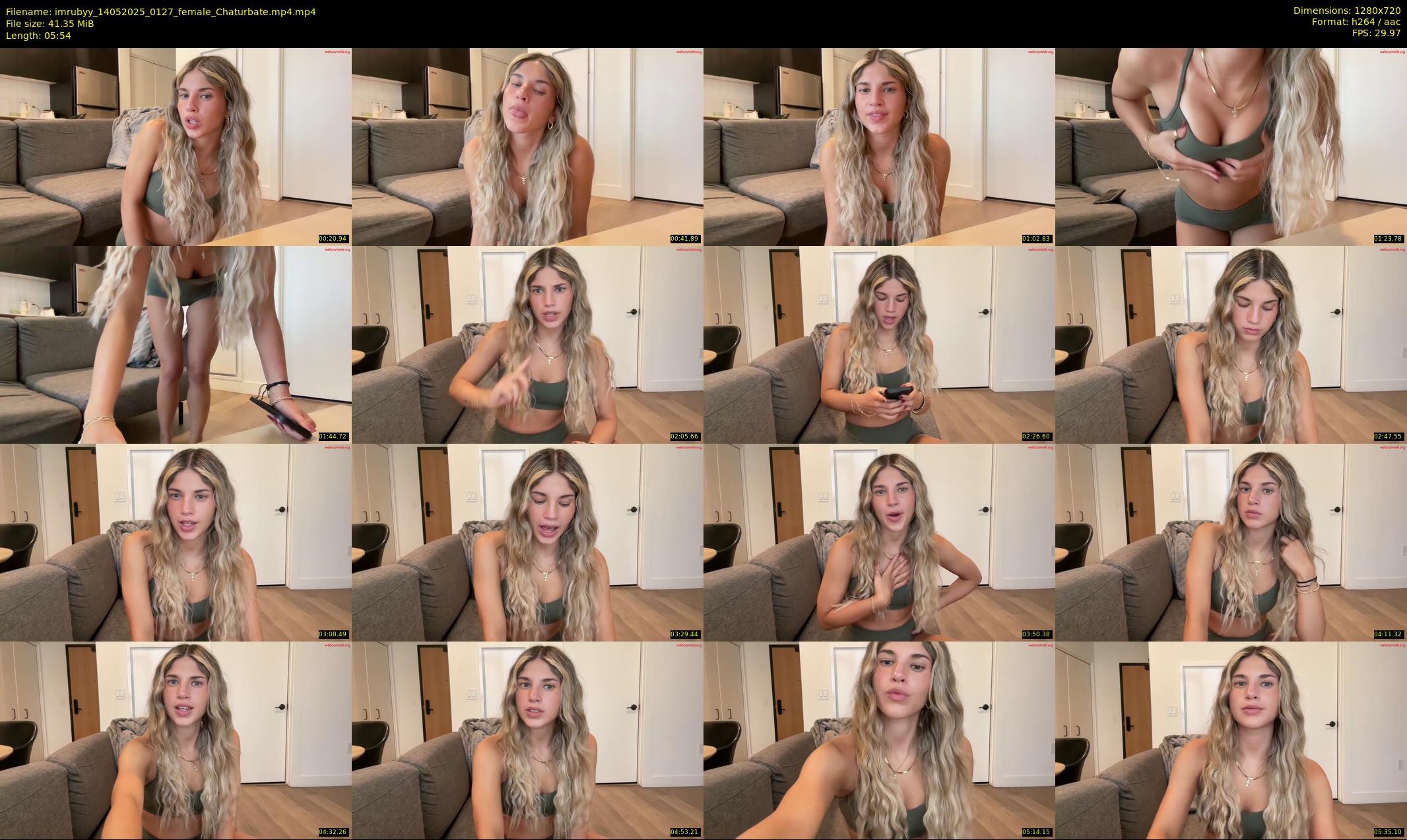 imrubyy — 6 minute Chaturbate female cam show recording, 720p, May 14, 2025