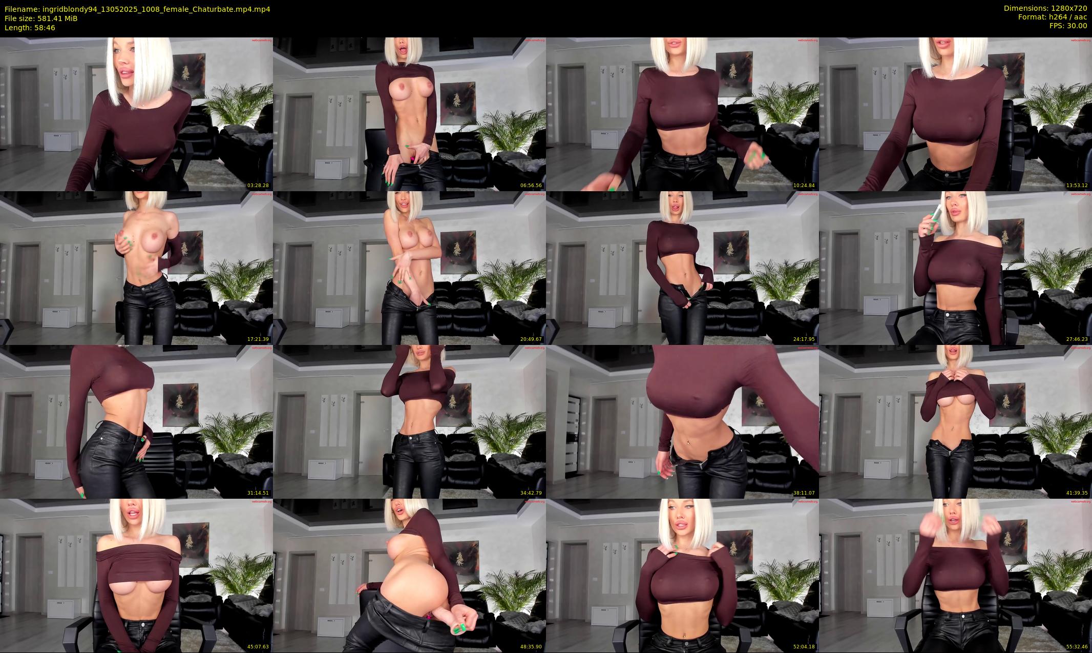 ingridblondy94 — 59 minute Chaturbate female cam show recording, 720p, May 13, 2025