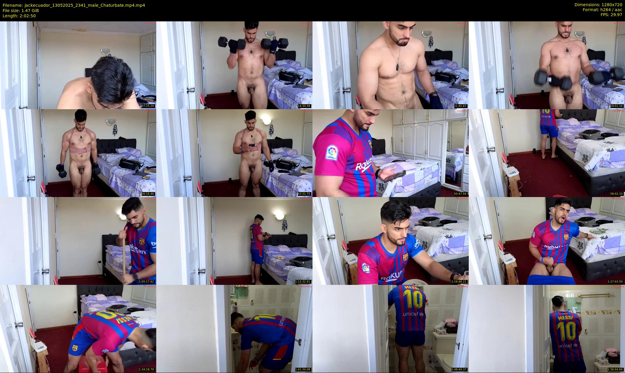 jackecuador — 123 minute Chaturbate male cam show recording, 720p, May 13, 2025