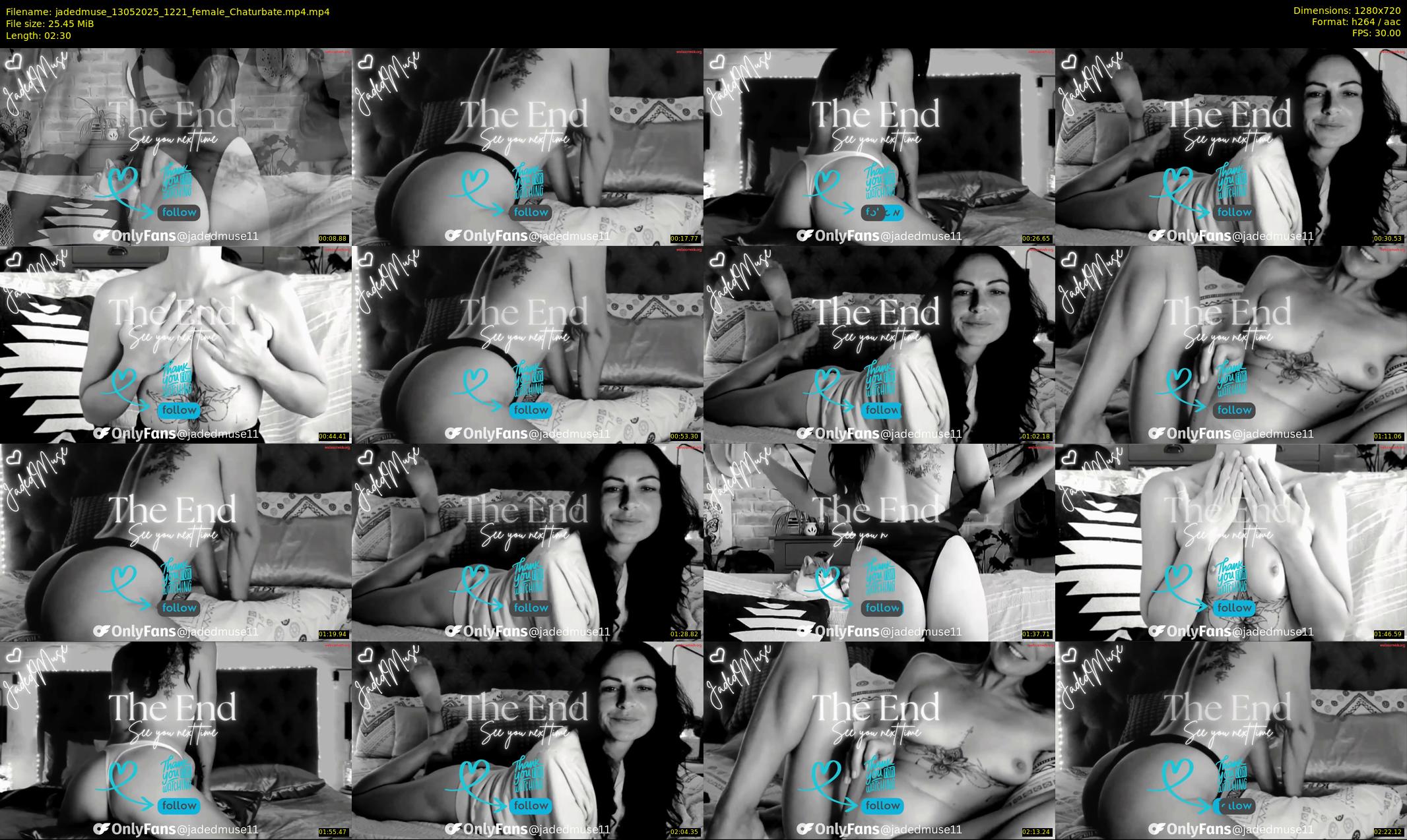 jadedmuse — 3 minute Chaturbate female cam show recording, 720p, May 13, 2025