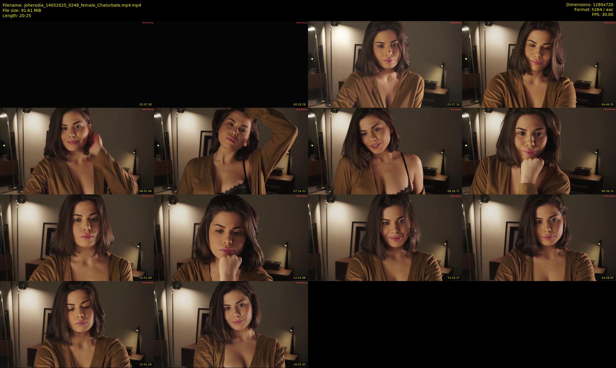 joheredia — 21 minute Chaturbate female cam show recording, 720p, May 14, 2025