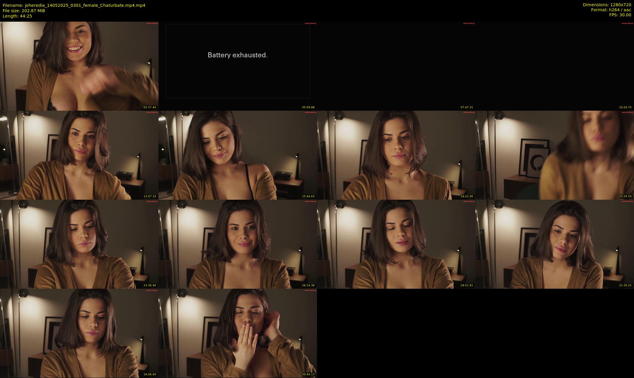 joheredia — 45 minute Chaturbate female cam show recording, 720p, May 14, 2025