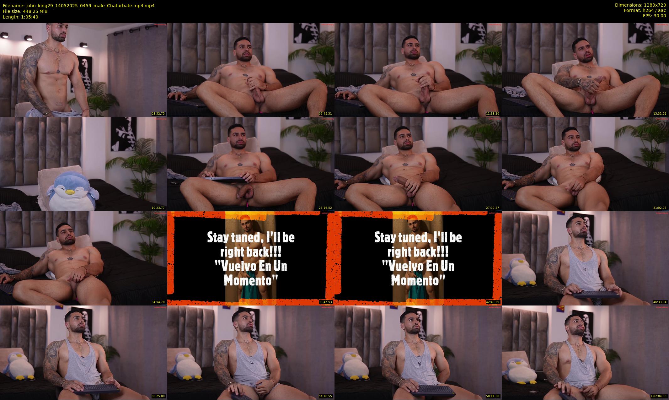 john_king29 — 66 minute Chaturbate male cam show recording, 720p, May 14, 2025