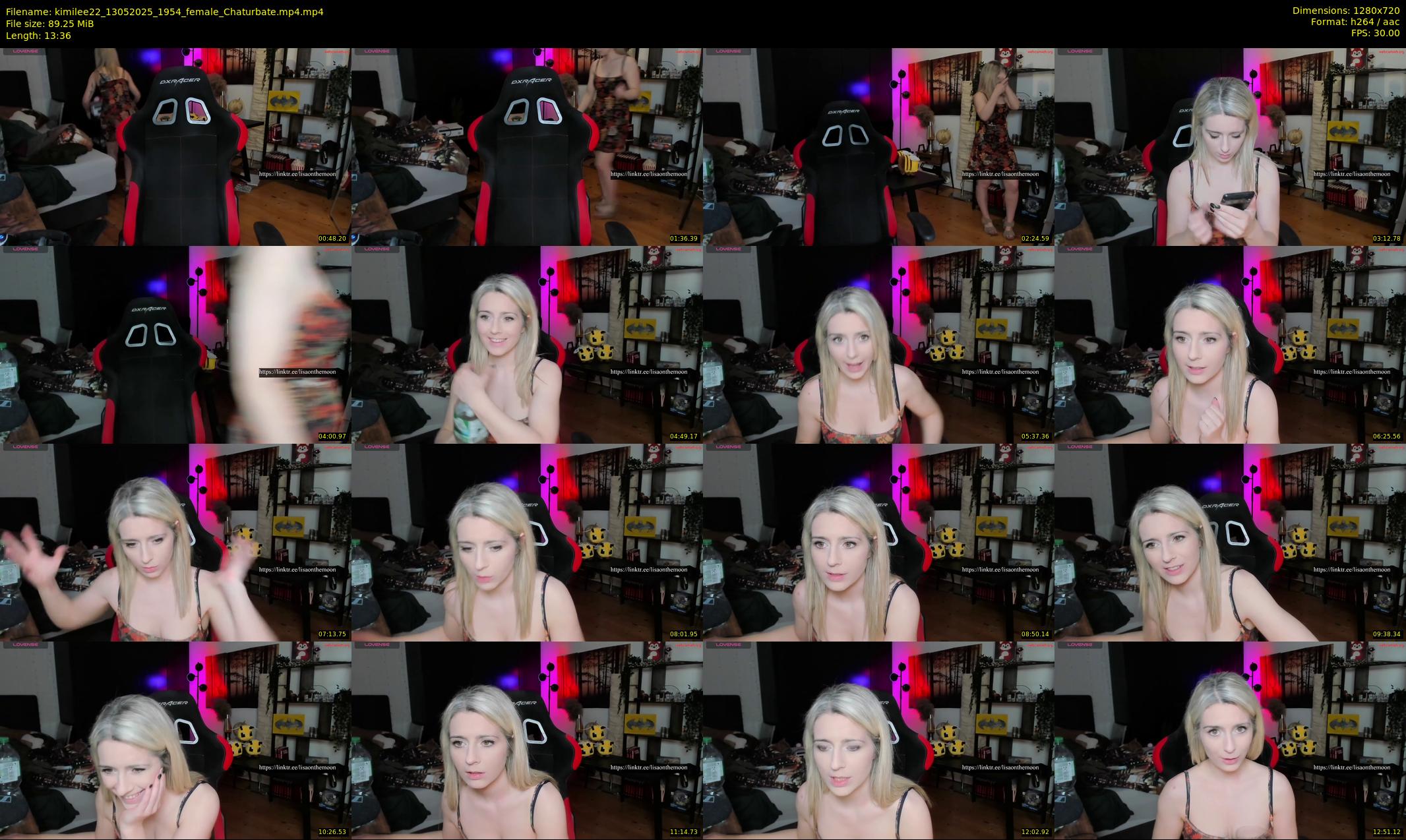 kimilee22 — 14 minute Chaturbate female cam show recording, 720p, May 13, 2025