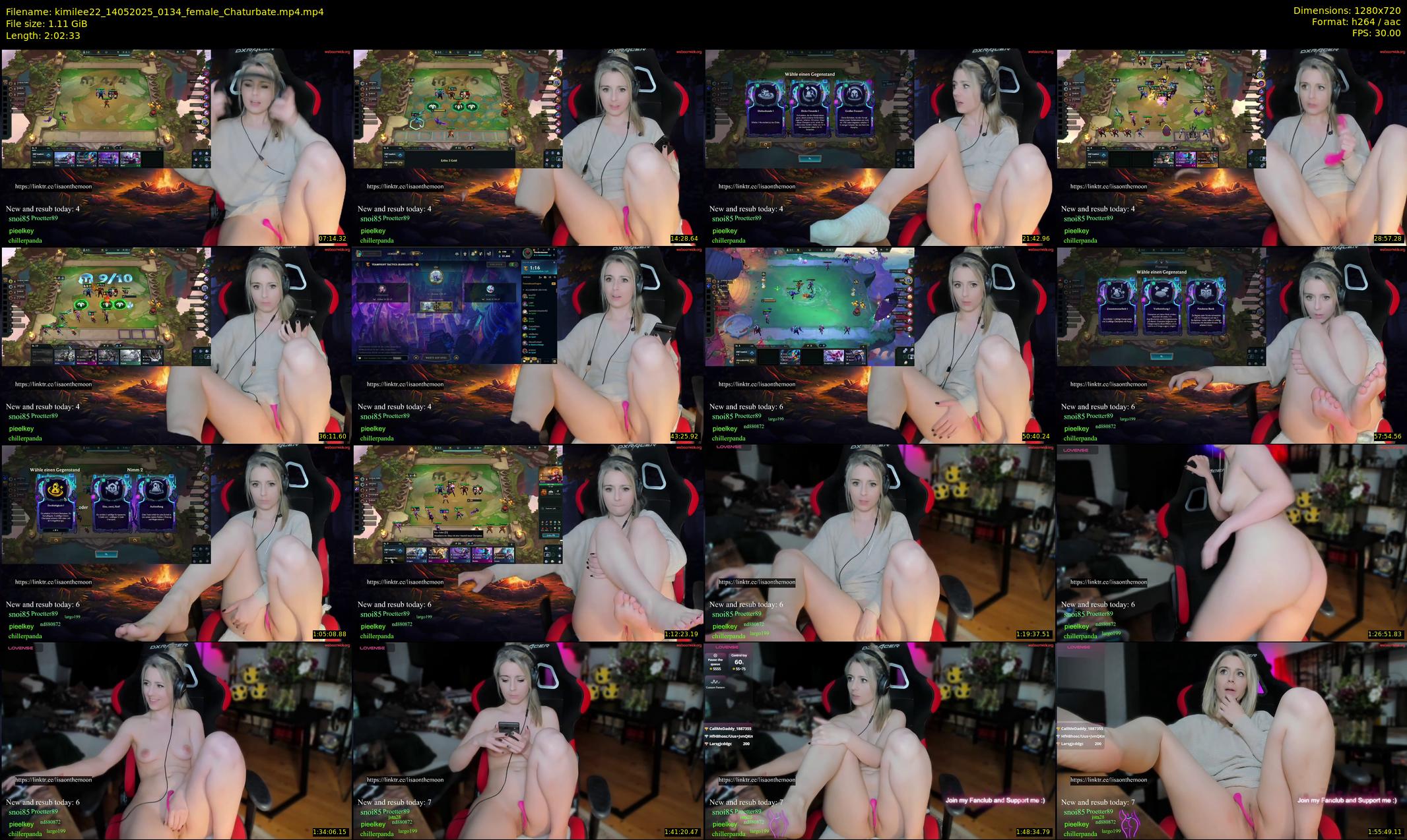 kimilee22 — 123 minute Chaturbate female cam show recording, 720p, May 14, 2025