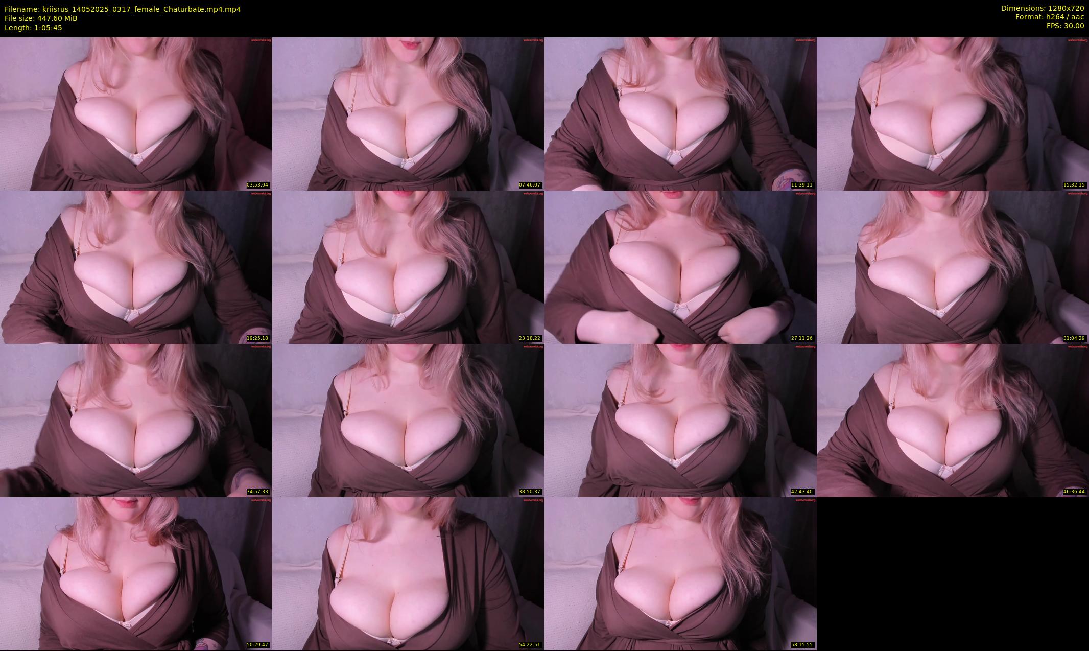 kriisrus — 66 minute Chaturbate female cam show recording, 720p, May 14, 2025