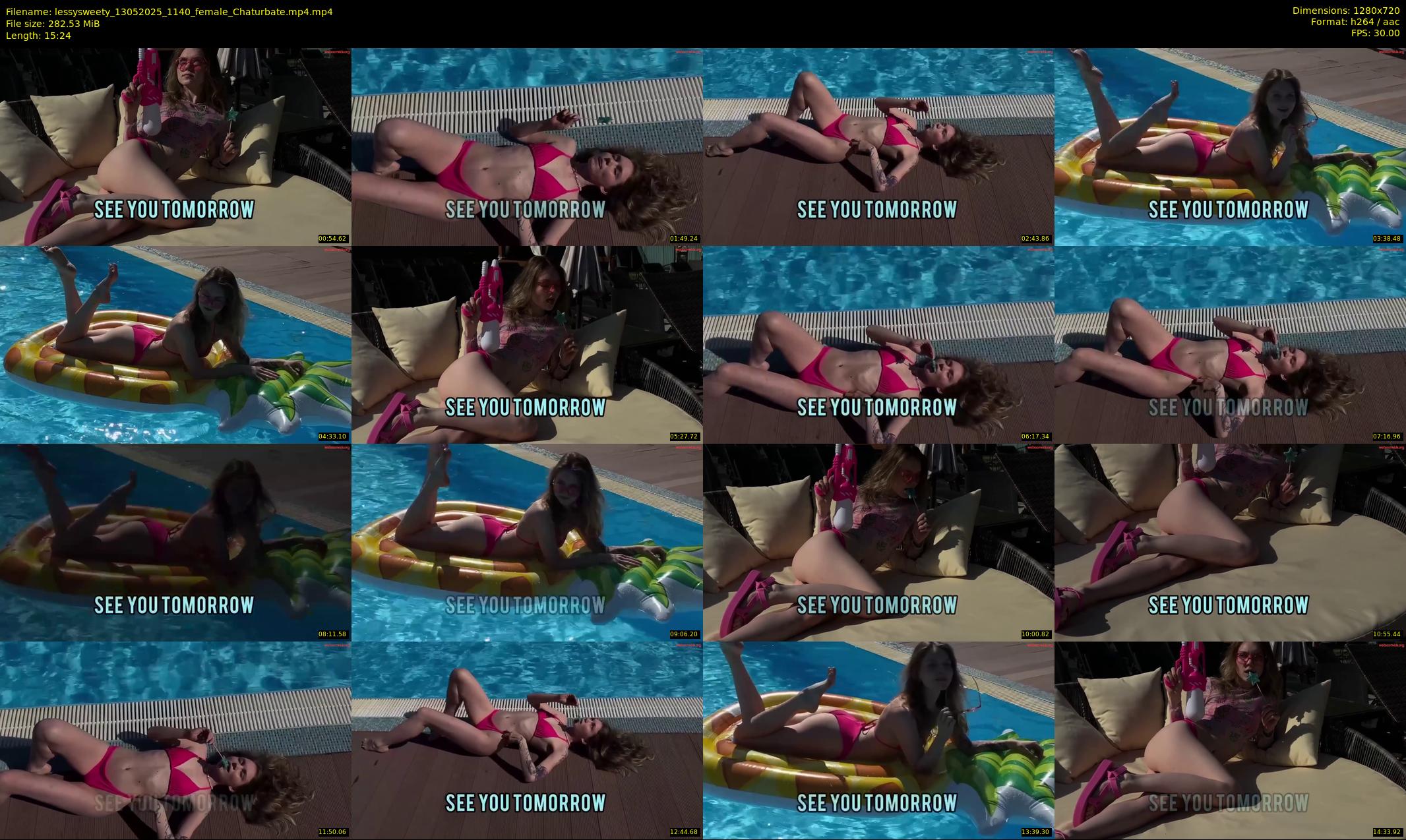 lessysweety — 16 minute Chaturbate female cam show recording, 720p, May 13, 2025