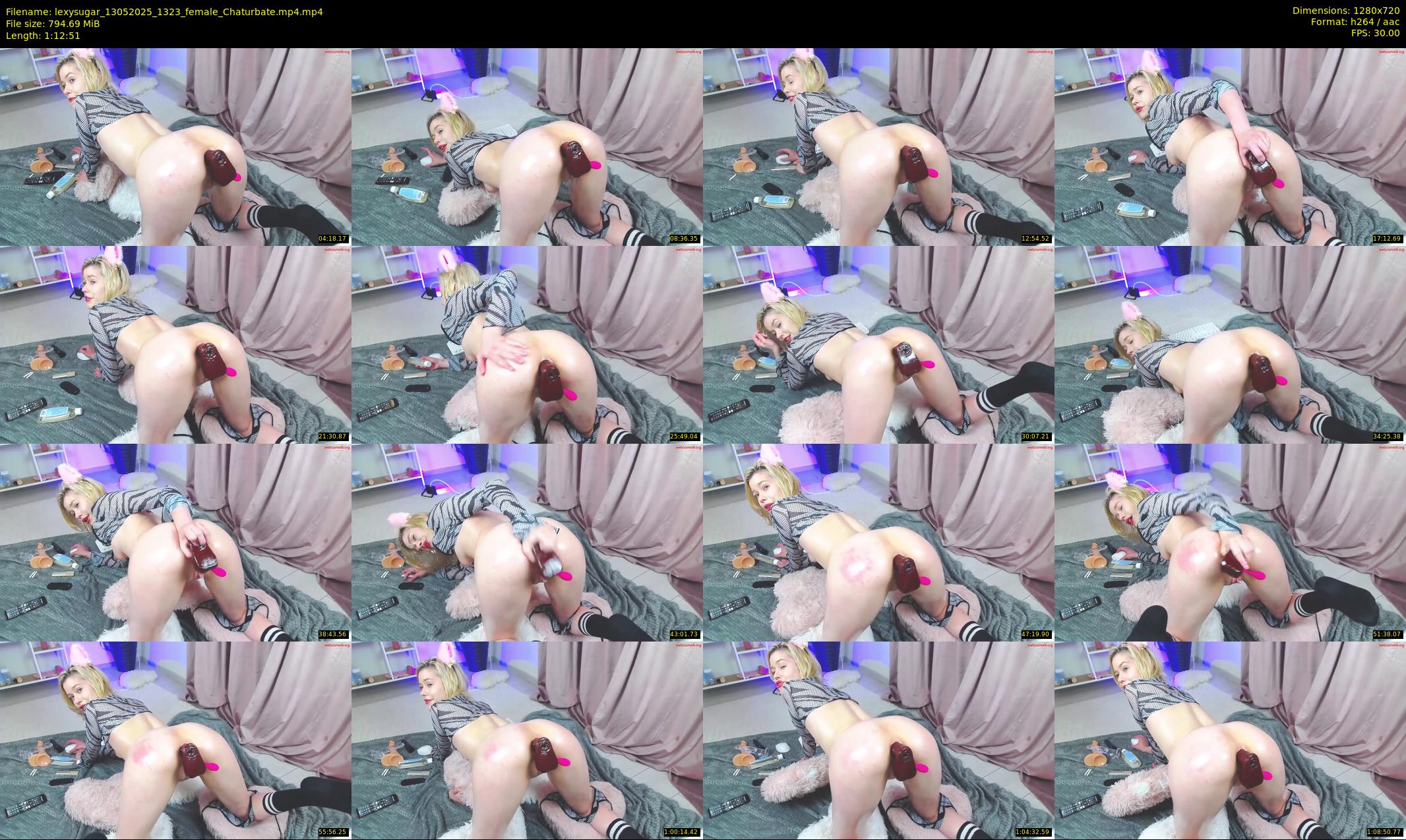 lexysugar — 73 minute Chaturbate female cam show recording, 720p, May 13, 2025