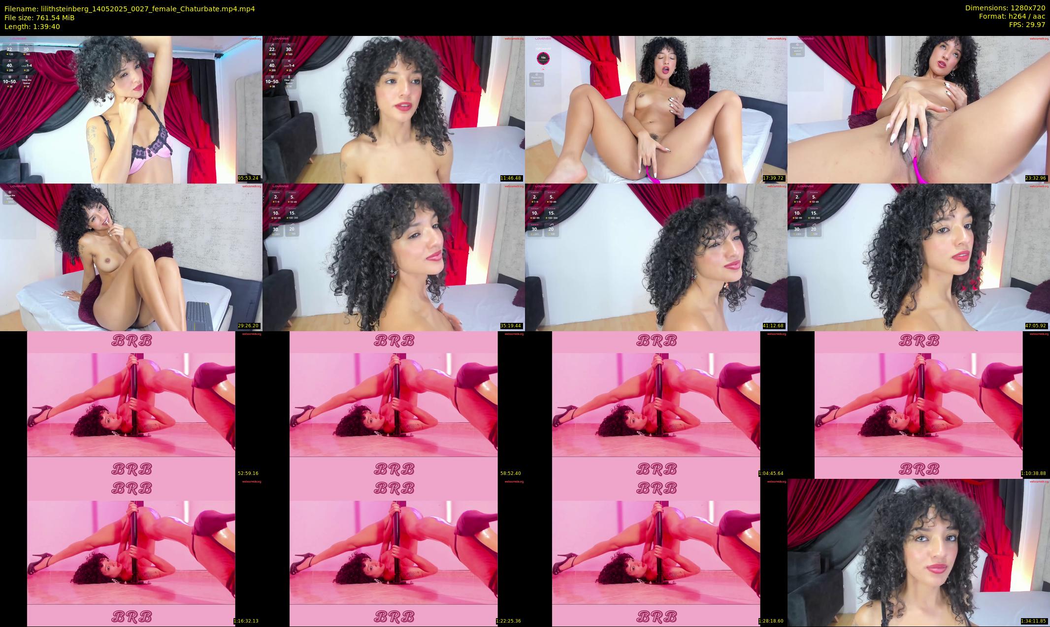 lilithsteinberg — 100 minute Chaturbate female cam show recording, 720p, May 14, 2025