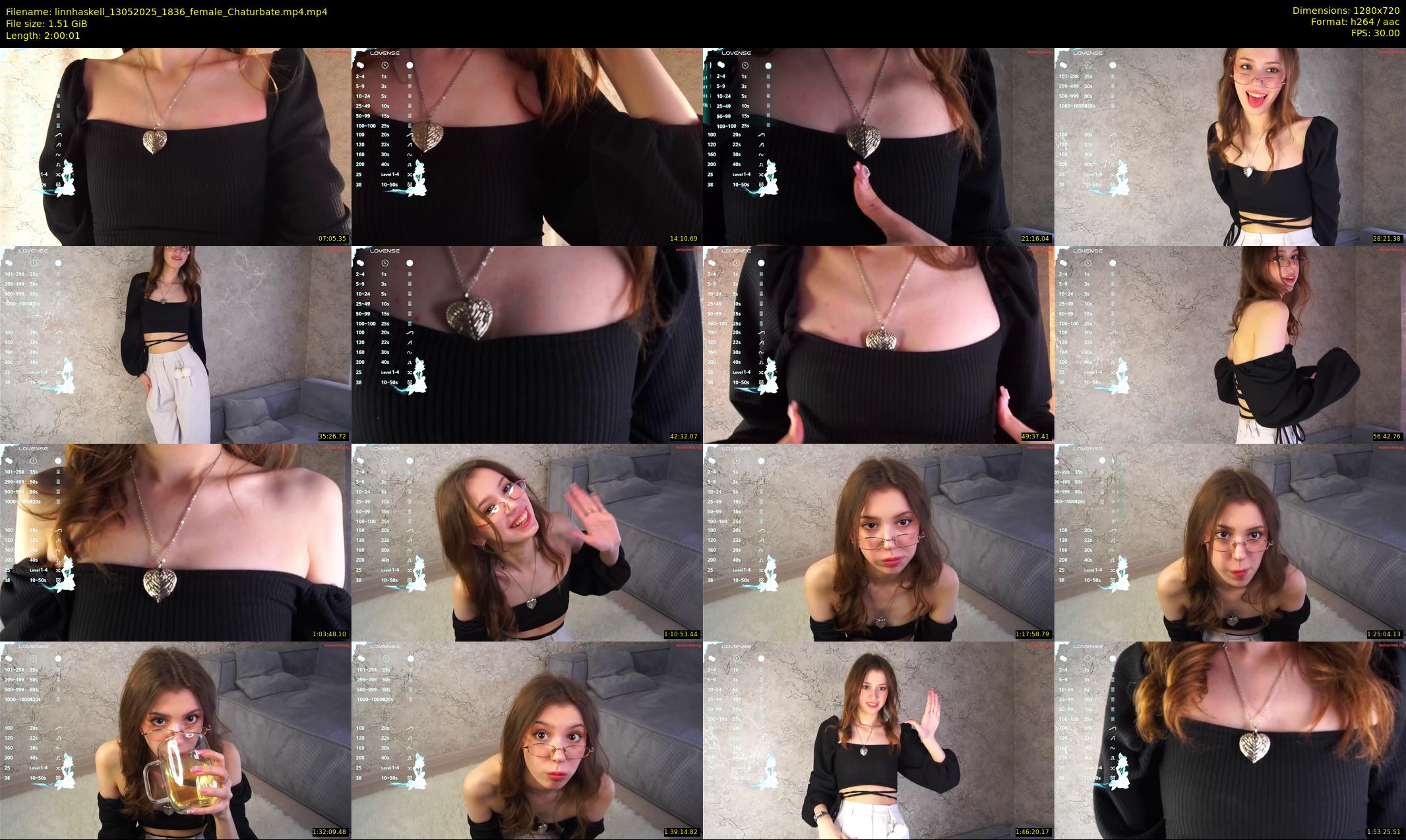 linnhaskell — 121 minute Chaturbate female cam show recording, 720p, May 13, 2025