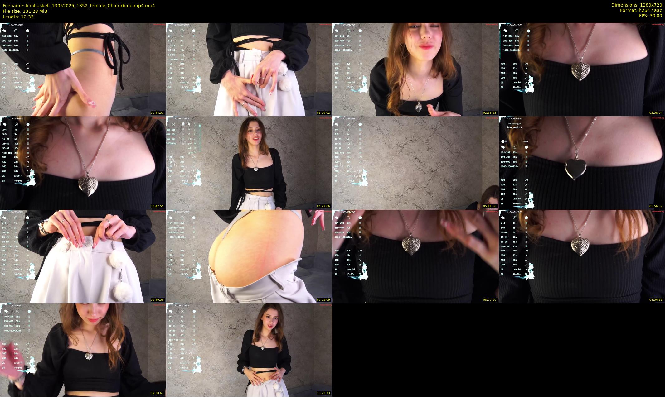 linnhaskell — 13 minute Chaturbate female cam show recording, 720p, May 13, 2025