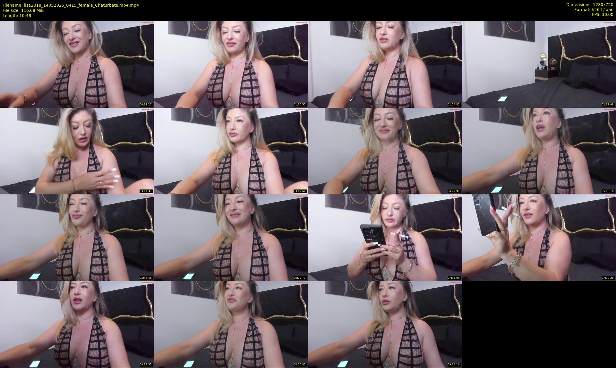 lisa2018 — 11 minute Chaturbate female cam show recording, 720p, May 14, 2025