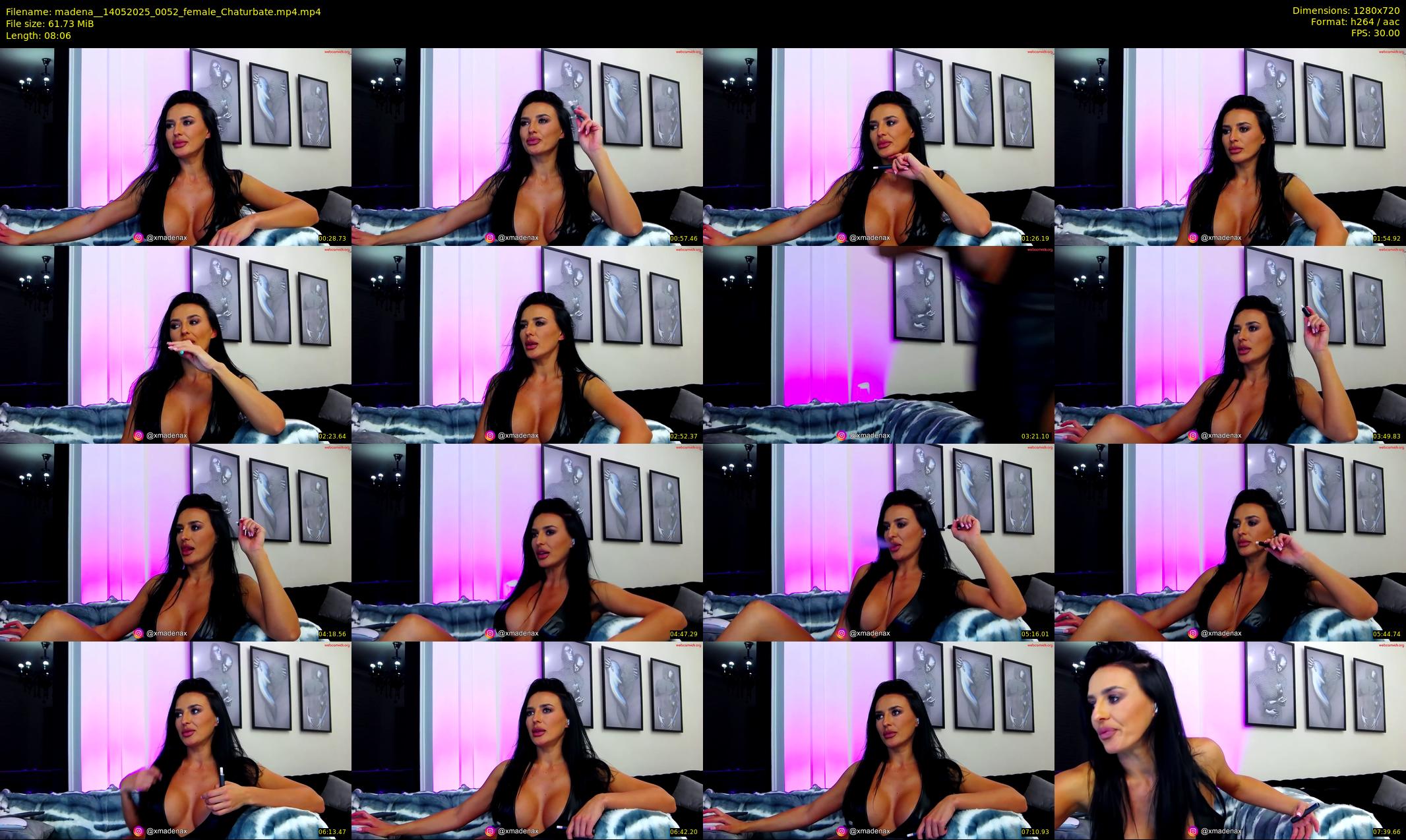 madena_ — 9 minute Chaturbate female cam show recording, 720p, May 14, 2025