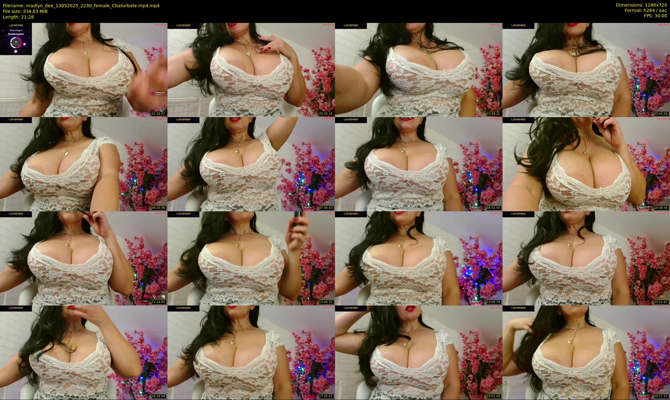 madlyn_dee — 22 minute Chaturbate female cam show recording, 720p, May 13, 2025