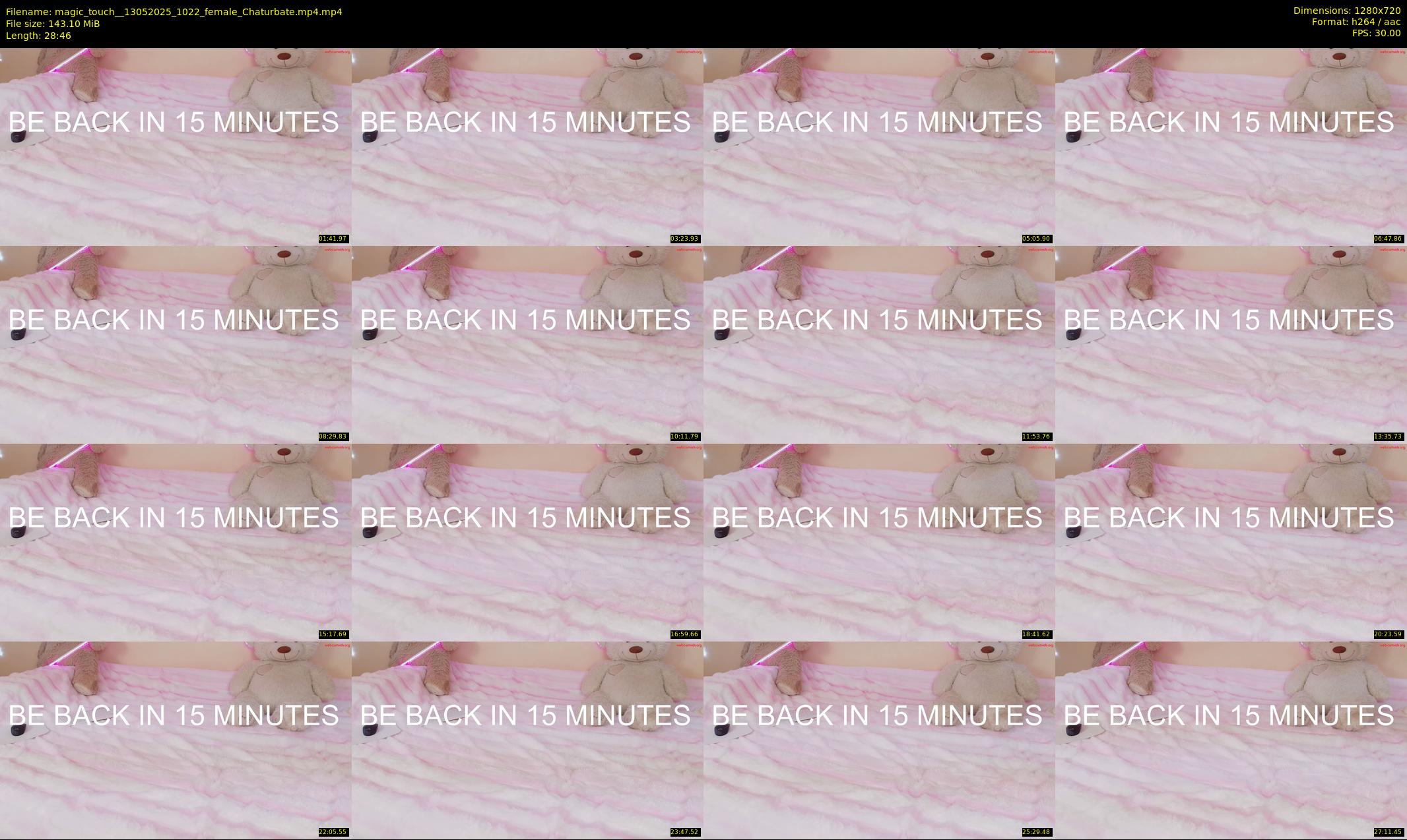 magic_touch_ — 29 minute Chaturbate female cam show recording, 720p, May 13, 2025