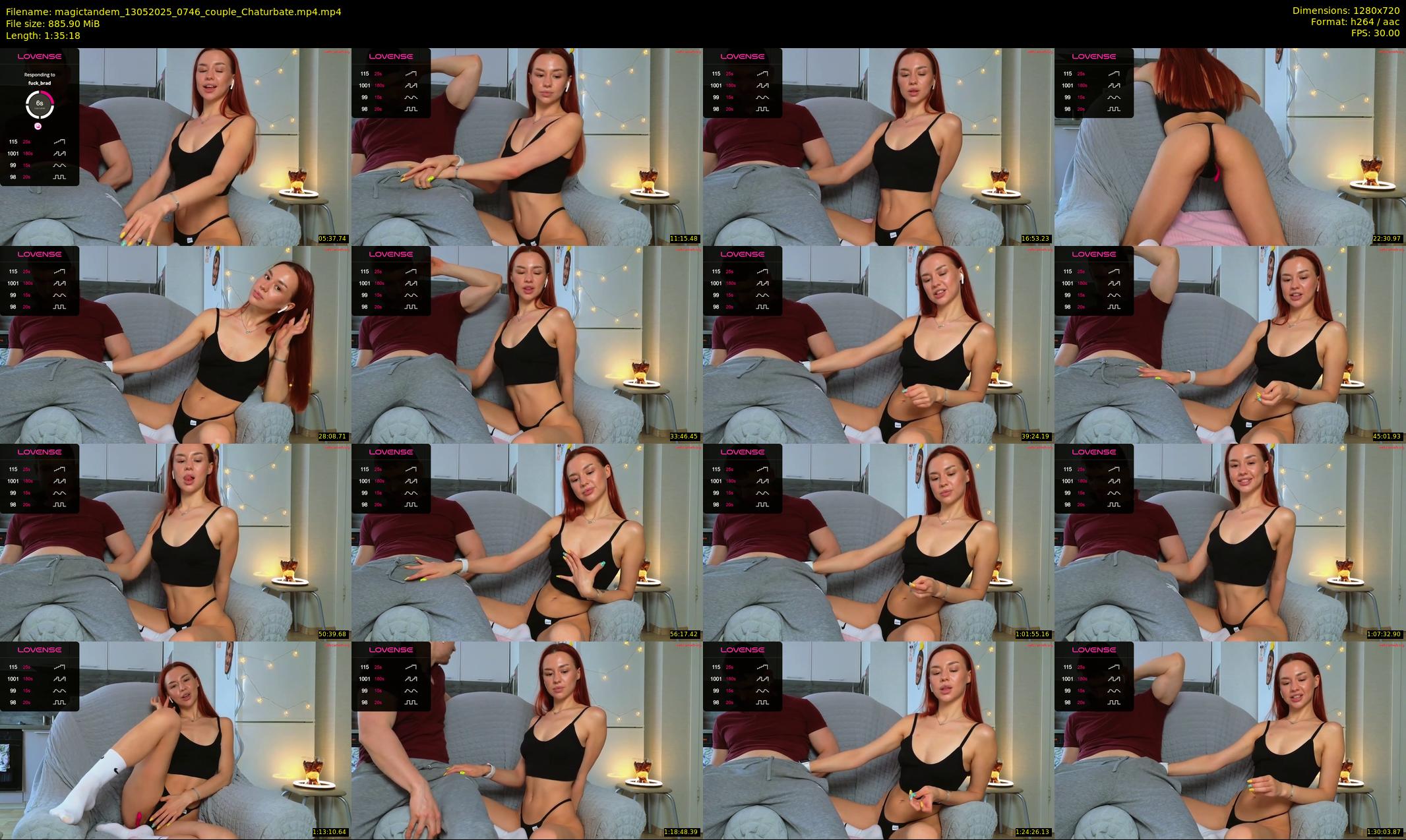 magictandem — 96 minute Chaturbate couple cam show recording, 720p, May 13, 2025